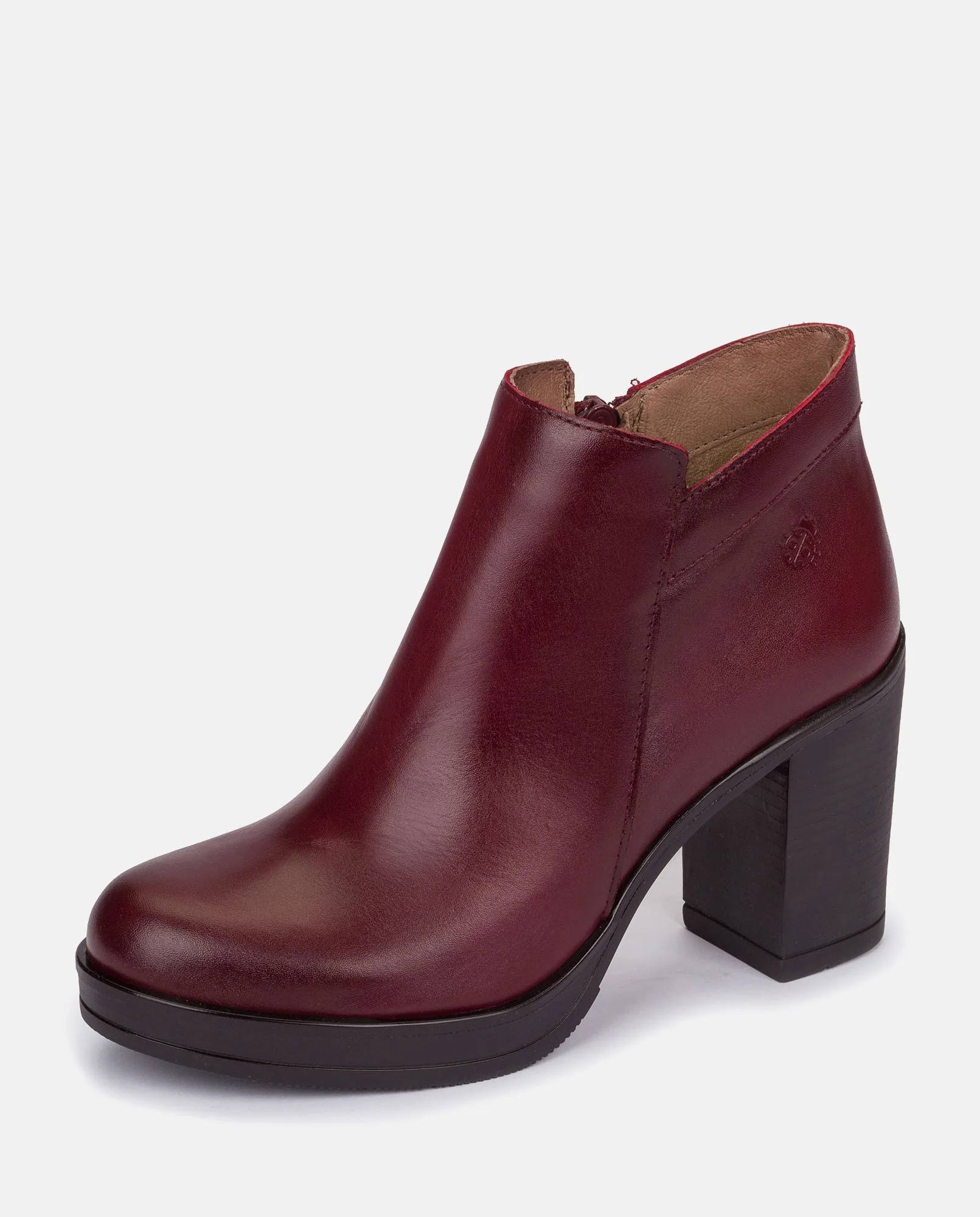 Botín de tacón Pilsen 004 burdeos - Image 7