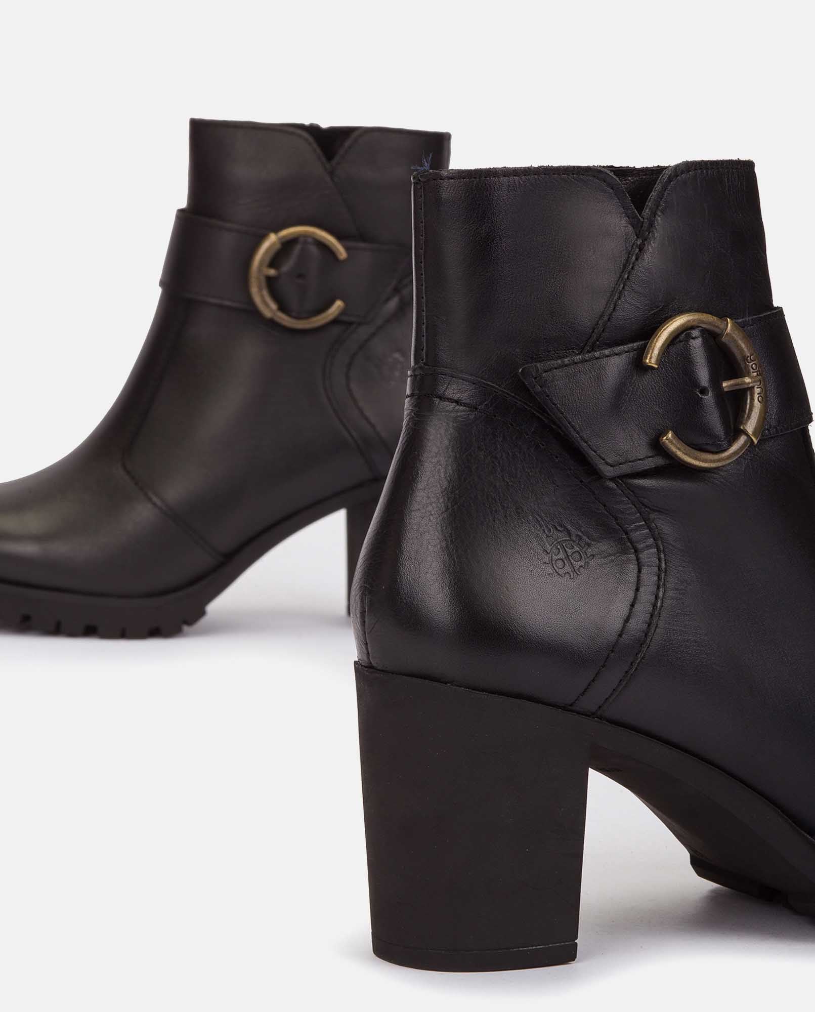 Botín de tacón PRAGA-018 negro - Image 3