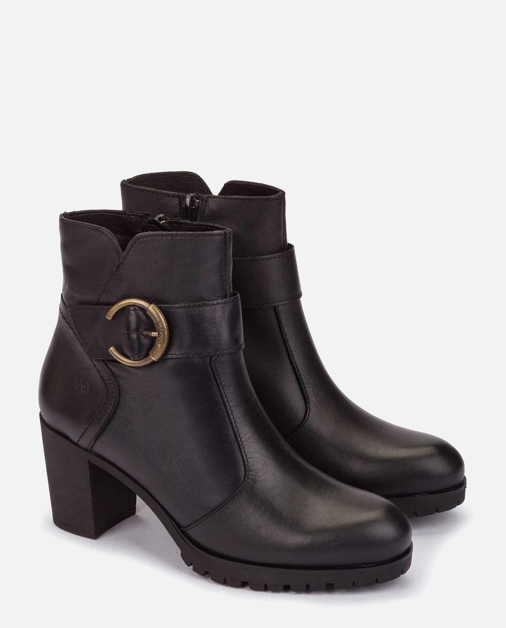 Botín de tacón PRAGA-018 negro - Image 4