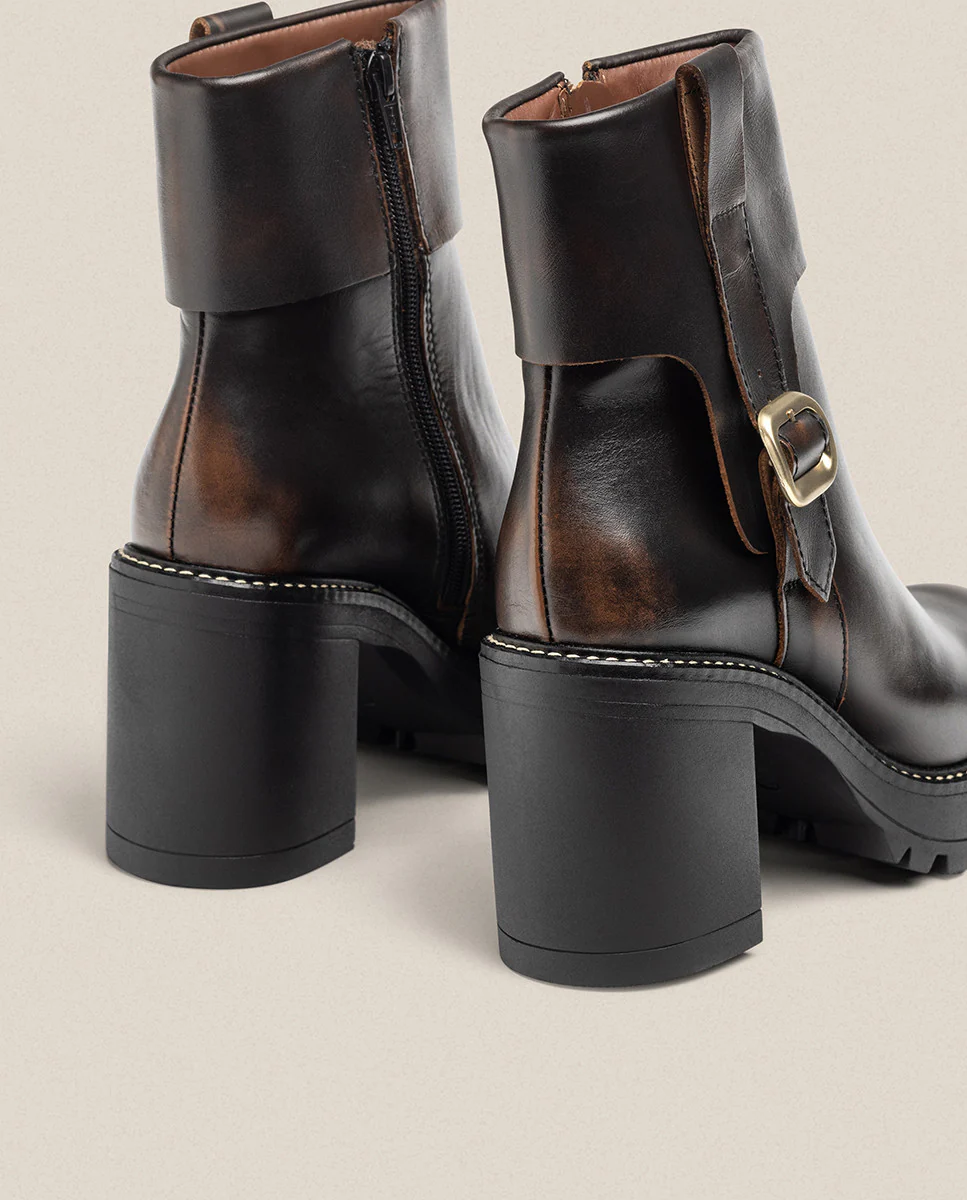 Botín de tacón TUNA-005 marrón - Image 4