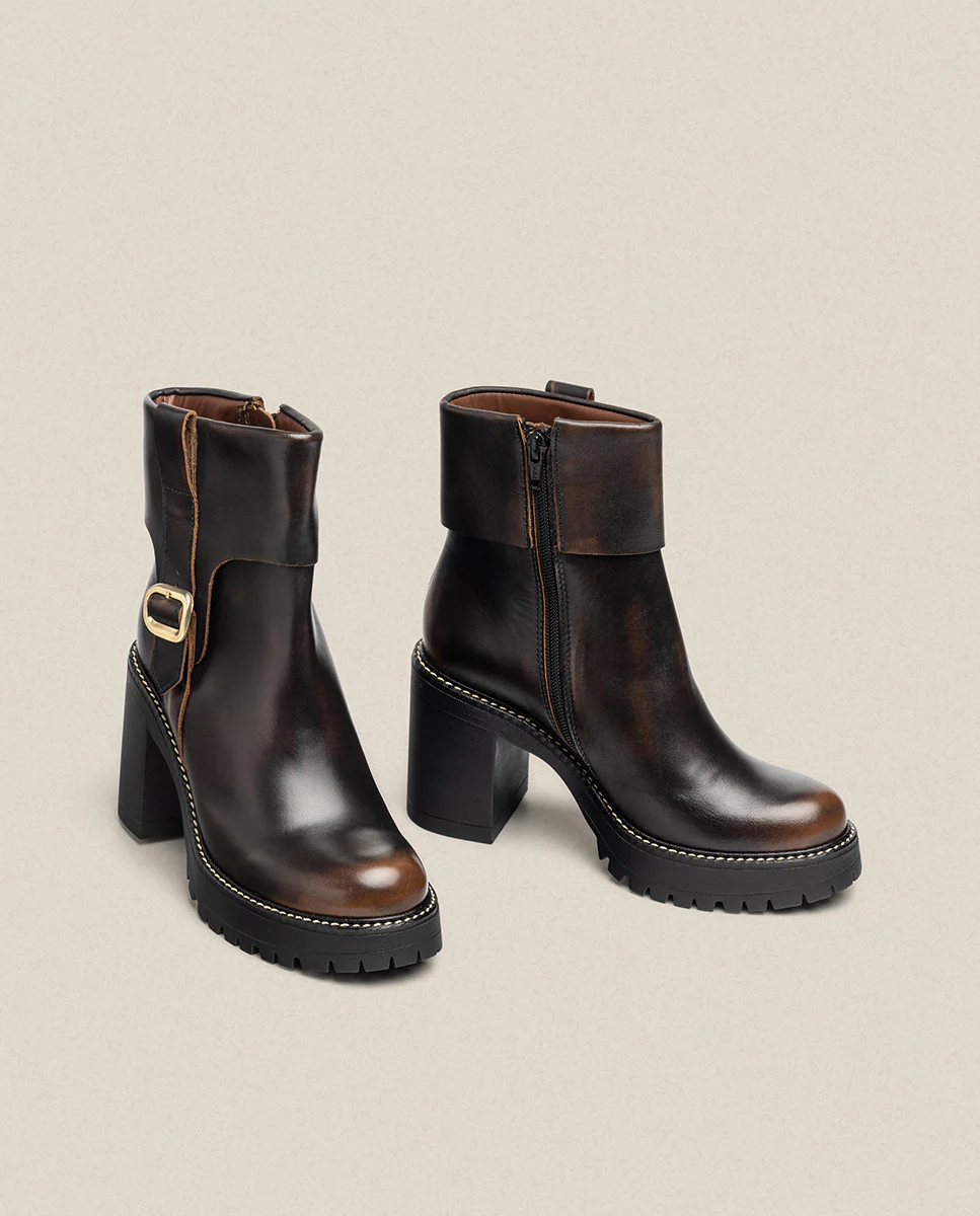 Botín de tacón TUNA-005 marrón - Image 5