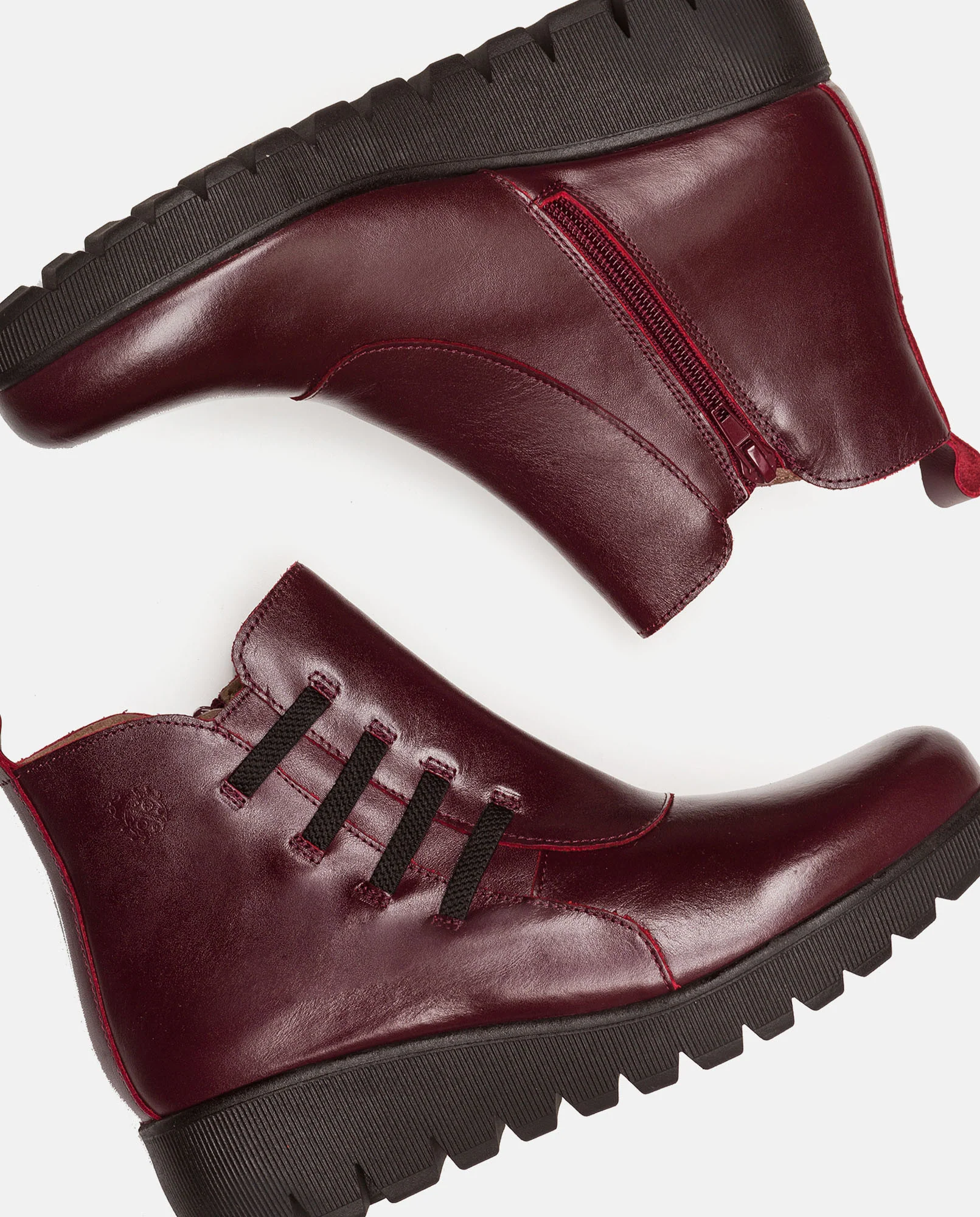 Botín plano Atenas 033 burdeos - Image 5