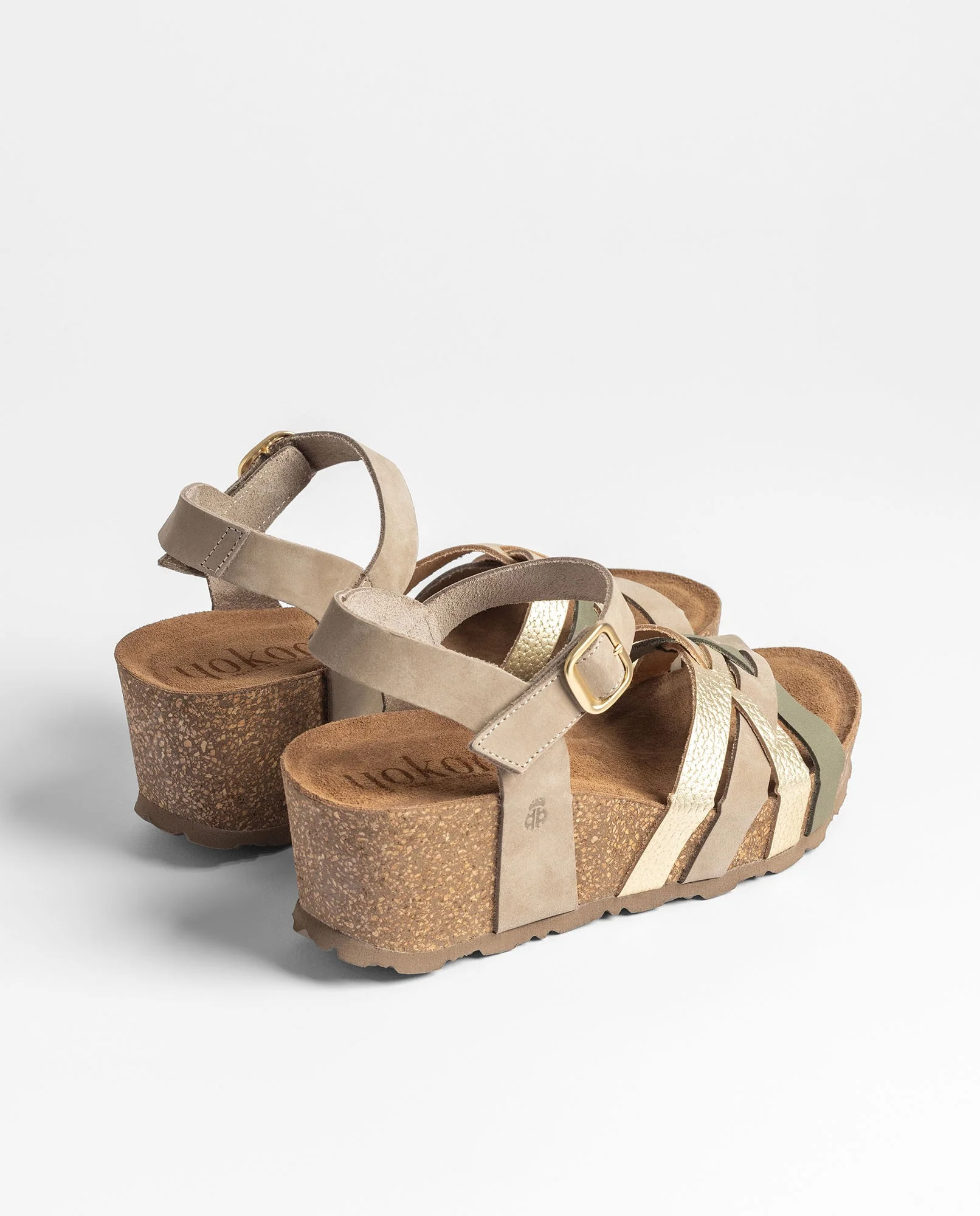 Sandalia cuña BARI-264 verde - Image 3