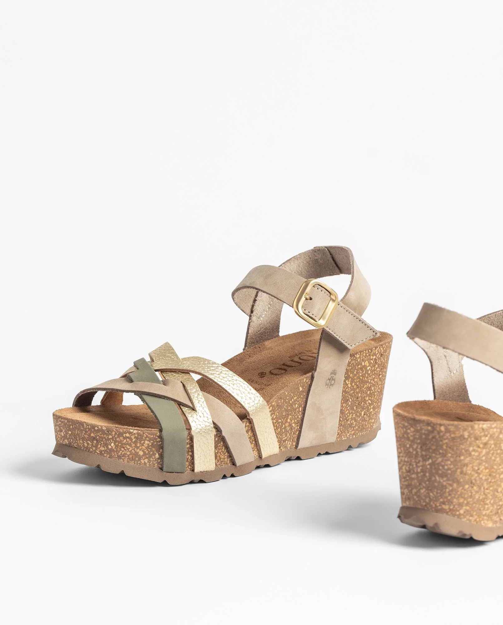 Sandalia cuña BARI-264 verde - Image 5