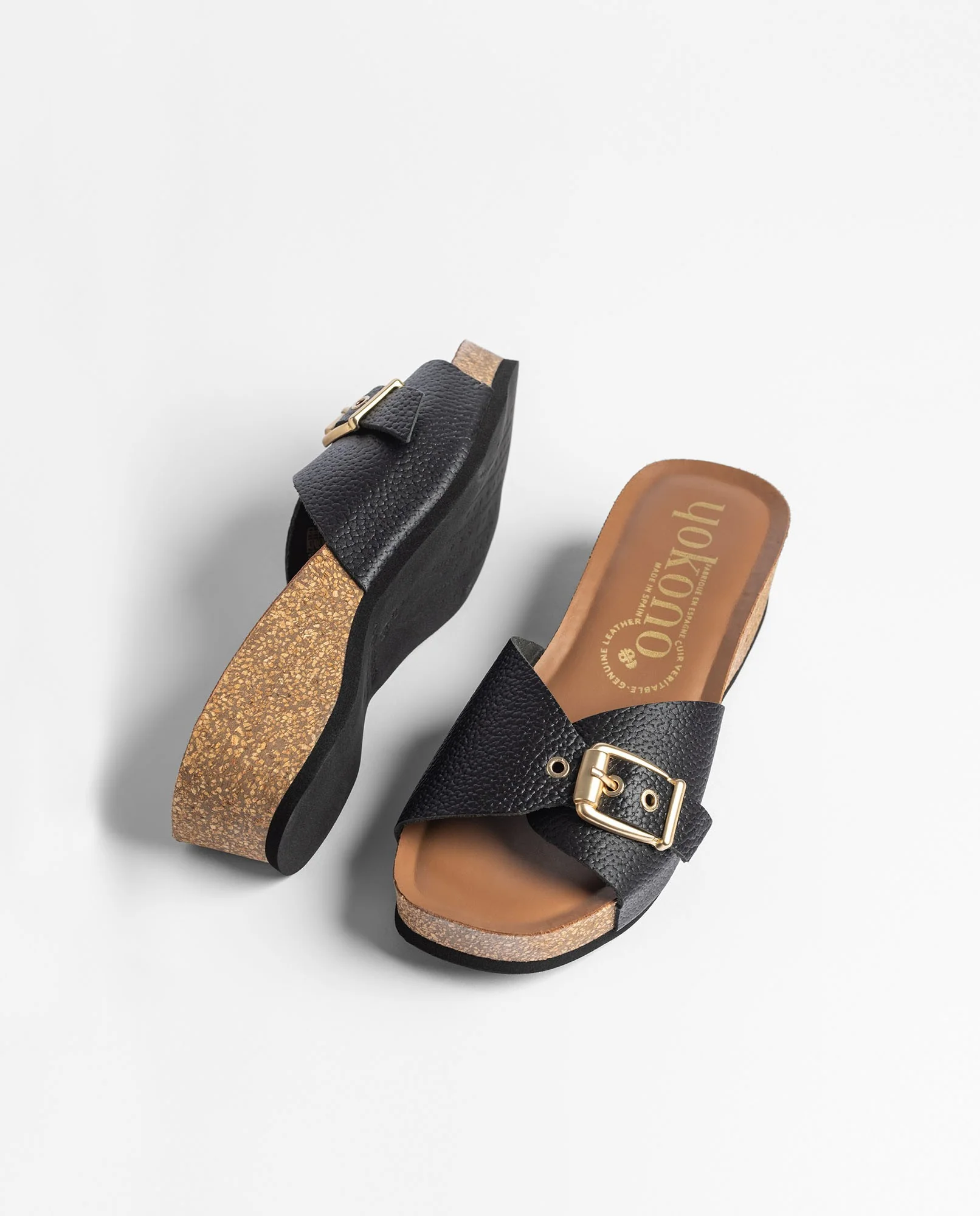 Sandalia cuña BOGO-260 negro - Image 5