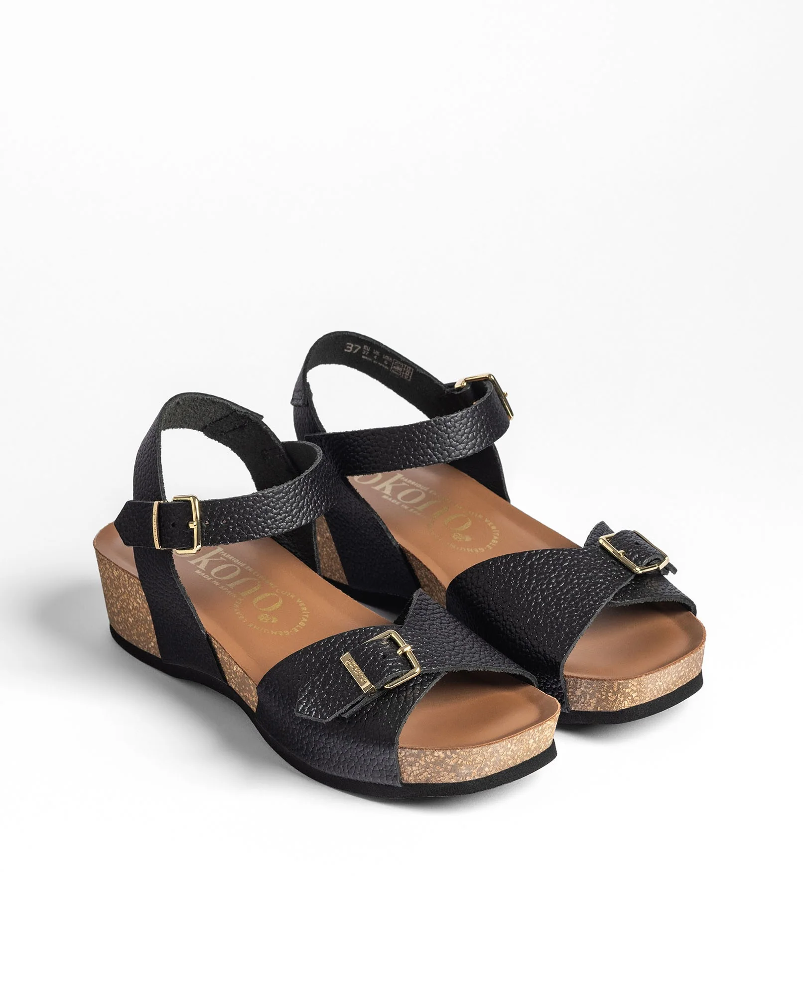 Sandalia cuña BOGO-263 negro - Image 3