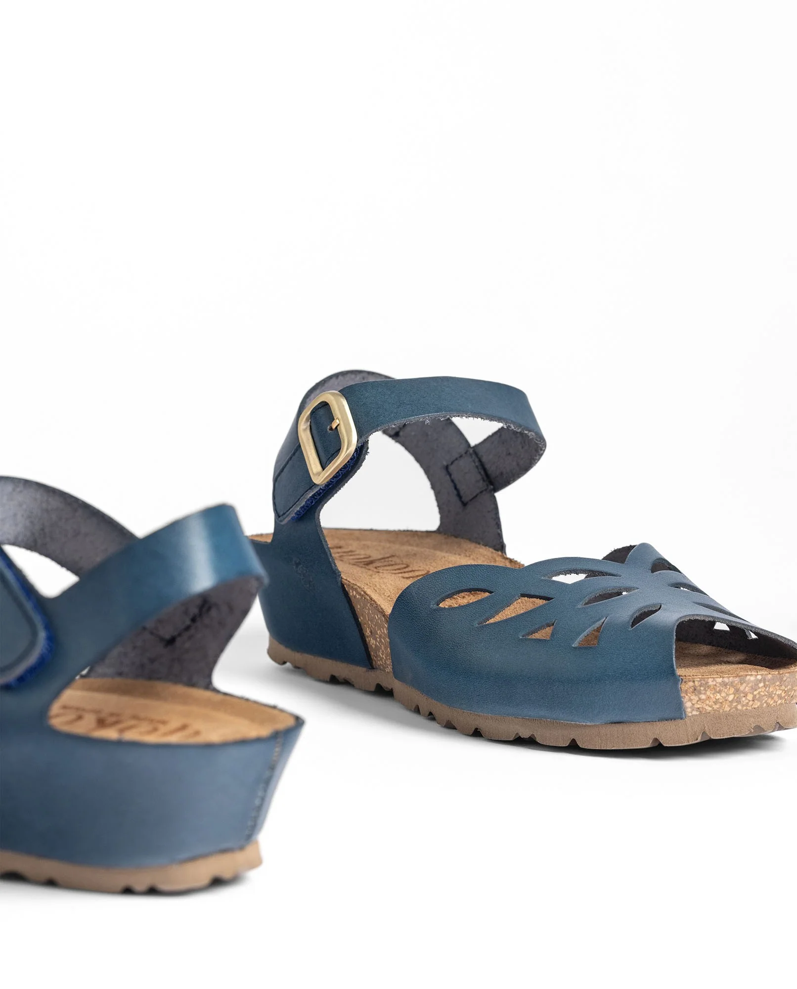 Sandalia cuña MONACO-003 azul - Image 5