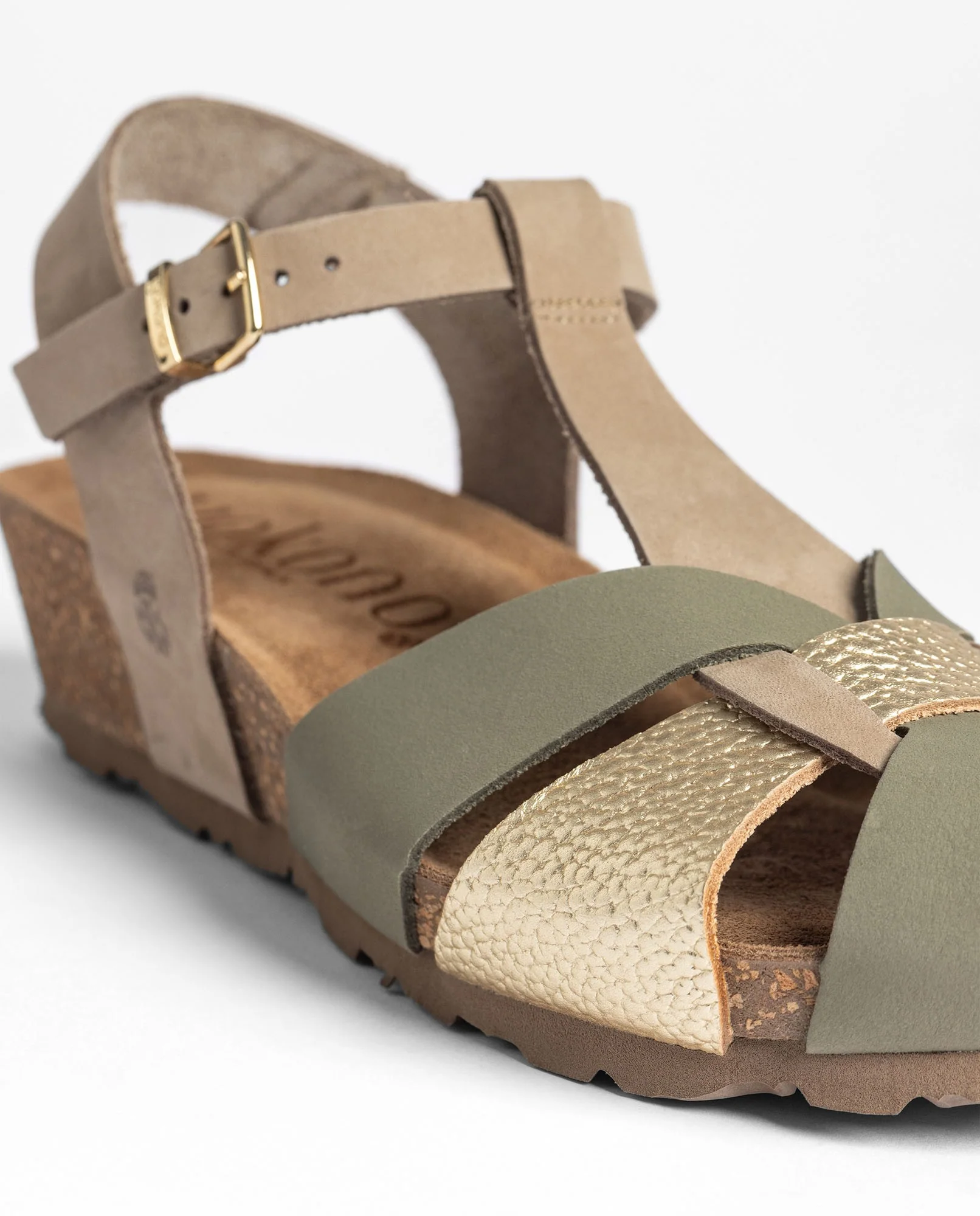 Sandalia cuña MONACO-260 verde - Image 4
