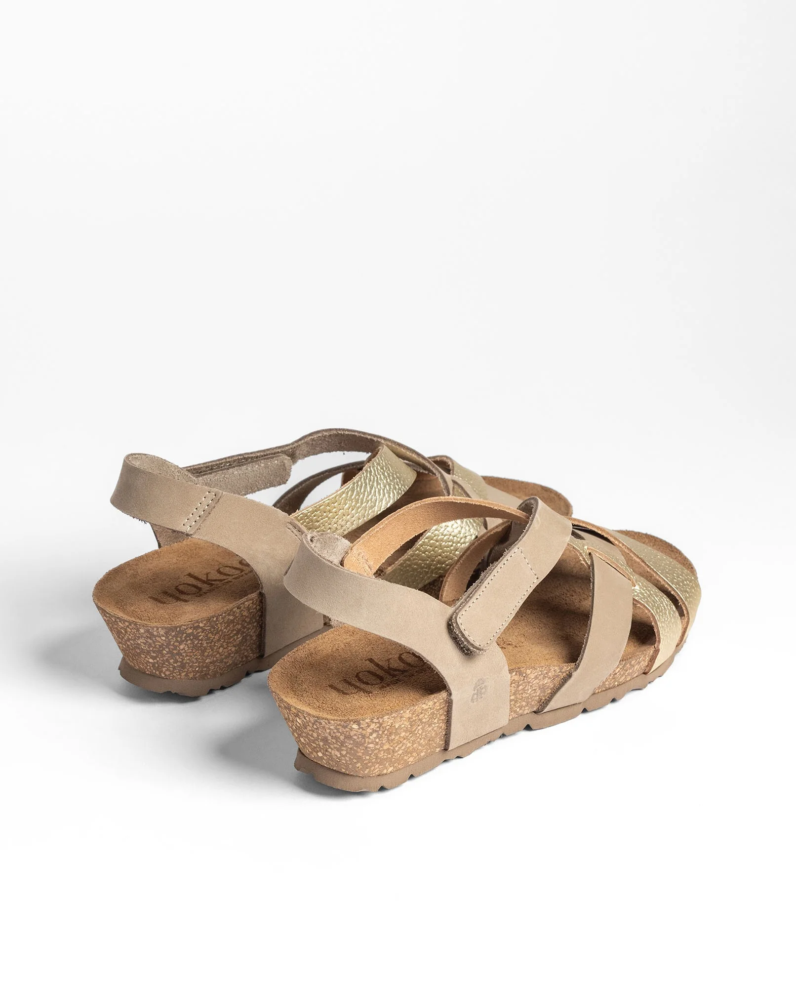 Sandalia cuña MONACO-263 dorado - Image 3