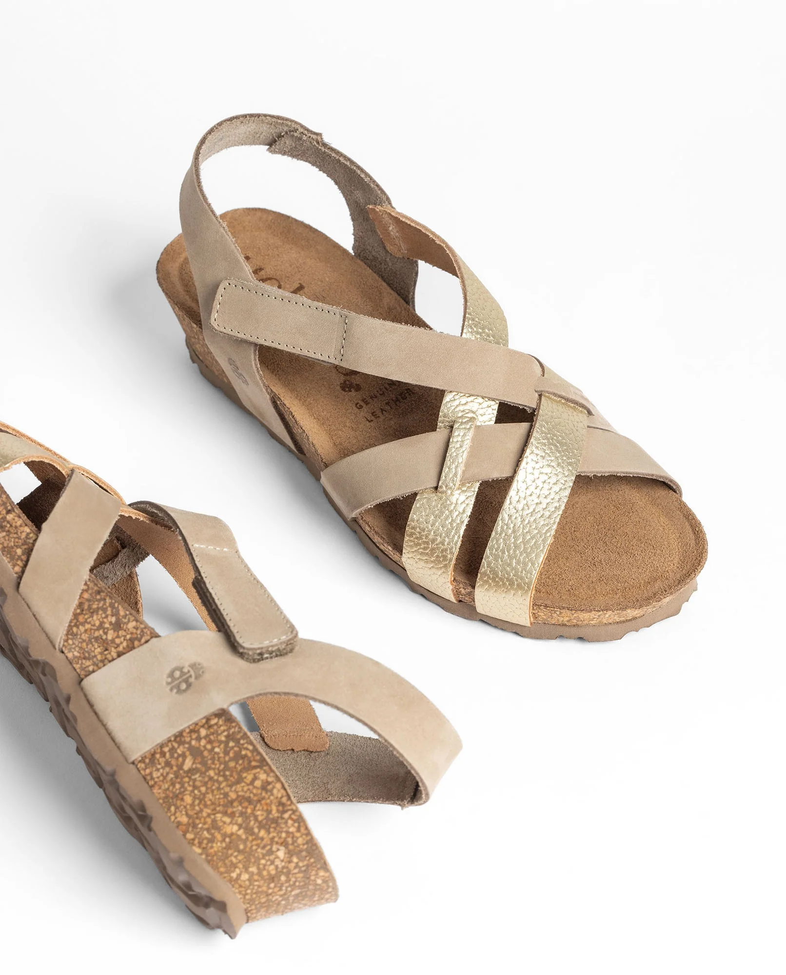 Sandalia cuña MONACO-263 dorado - Image 5