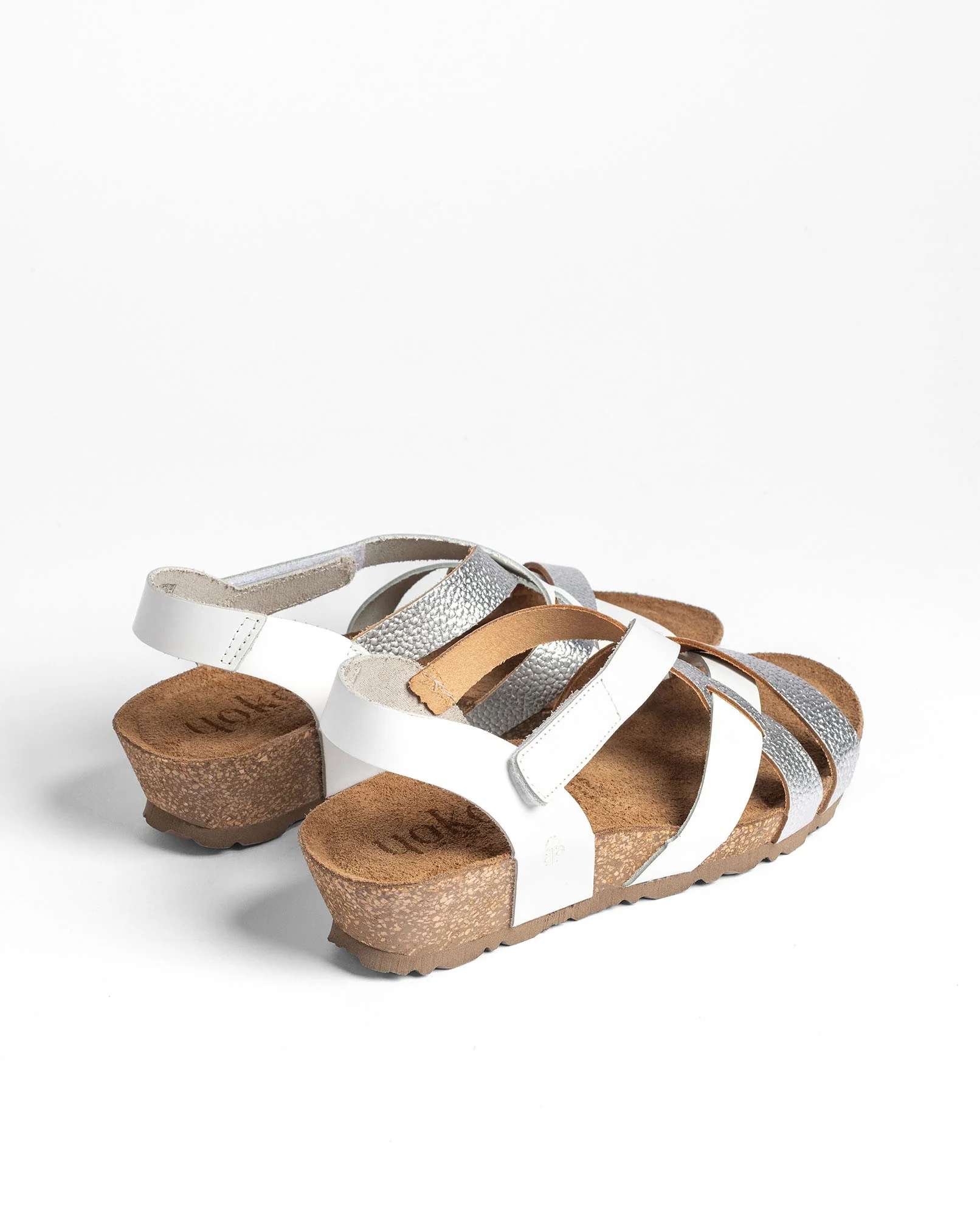 Sandalia cuña MONACO-263 plateado - Image 3