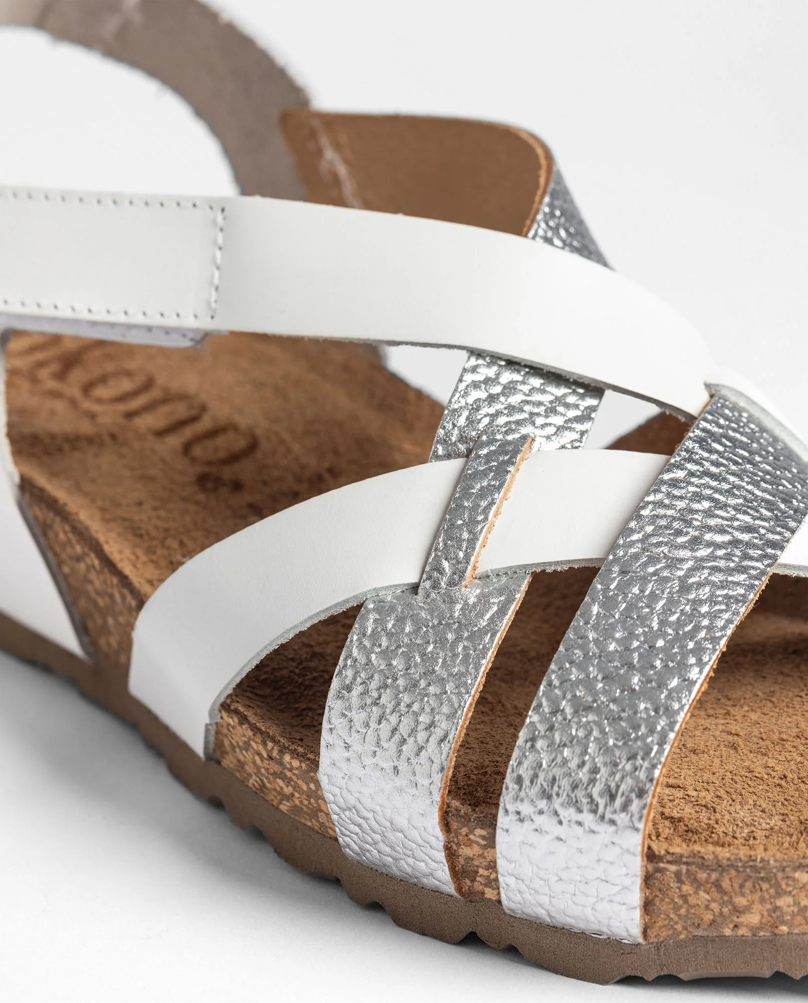 Sandalia cuña MONACO-263 plateado - Image 4