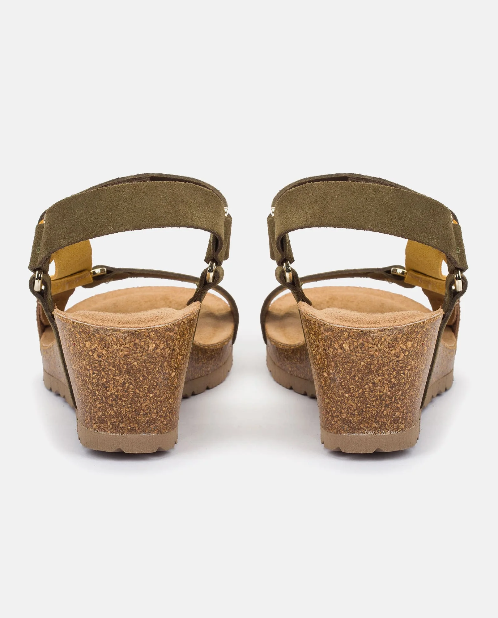 Sandalia de cuña Cadiz 139 verde - Image 3