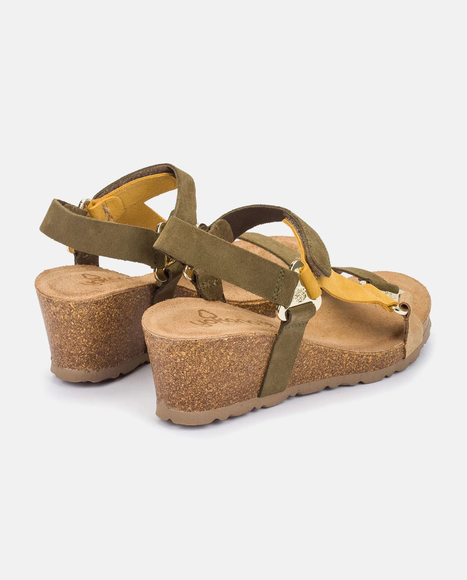 Sandalia de cuña Cadiz 139 verde - Image 4