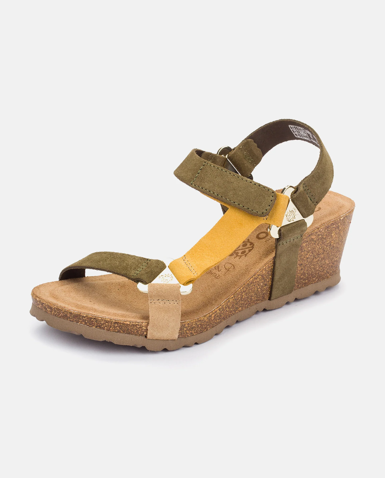 Sandalia de cuña Cadiz 139 verde - Image 7