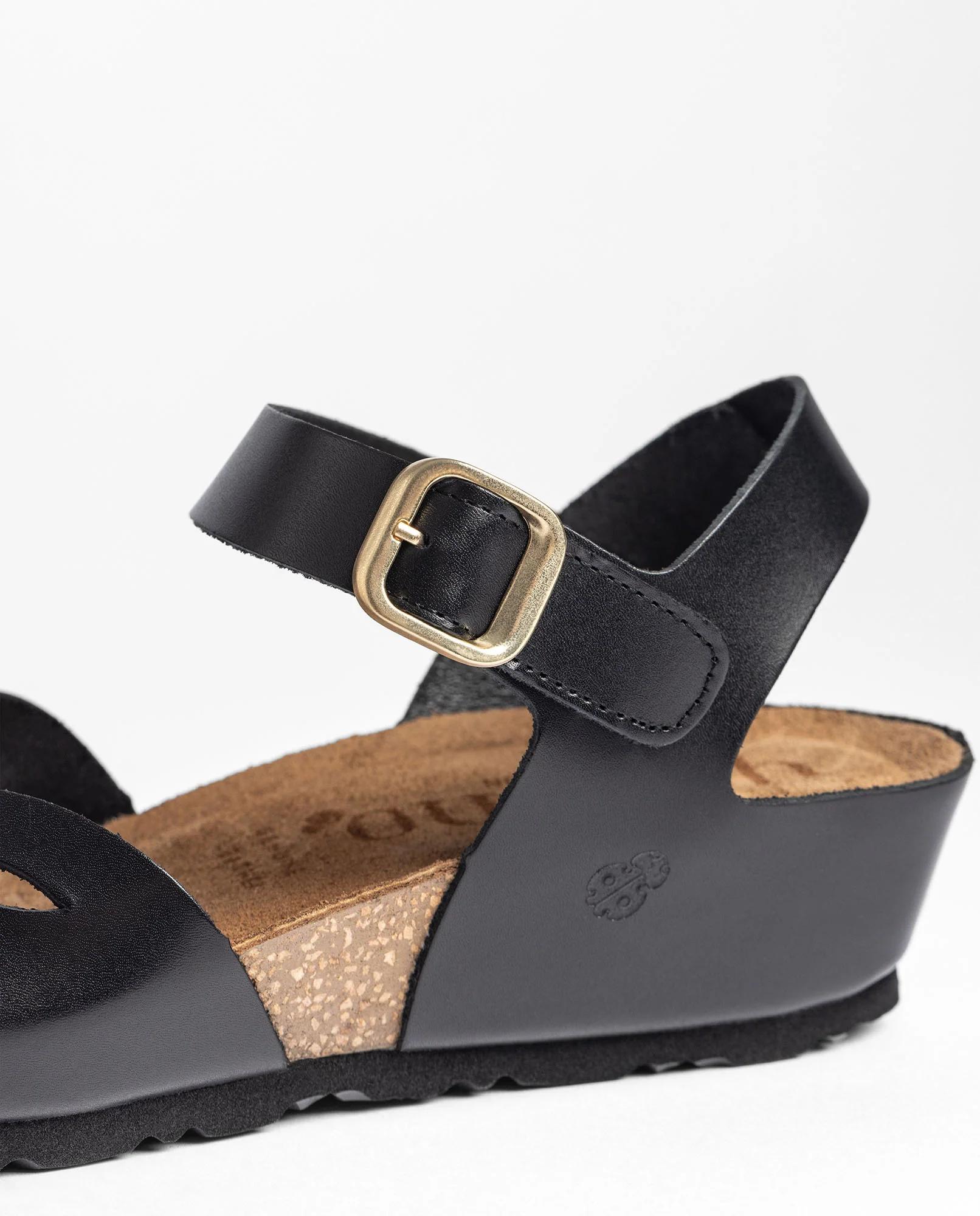 Sandalia de cuña Monaco 003 negro - Image 5