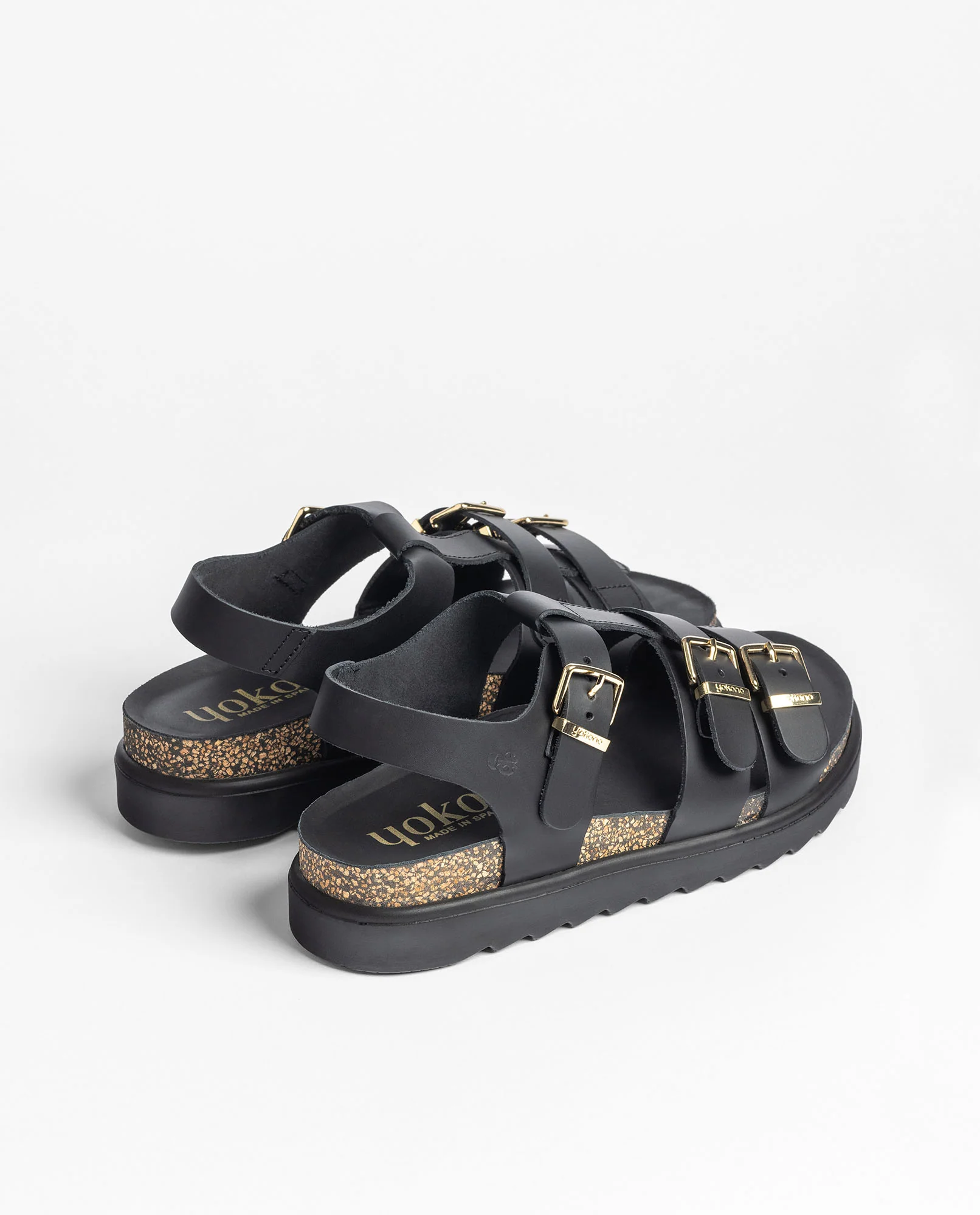 Sandalia de plataforma TUNEZ-114 negro - Image 4