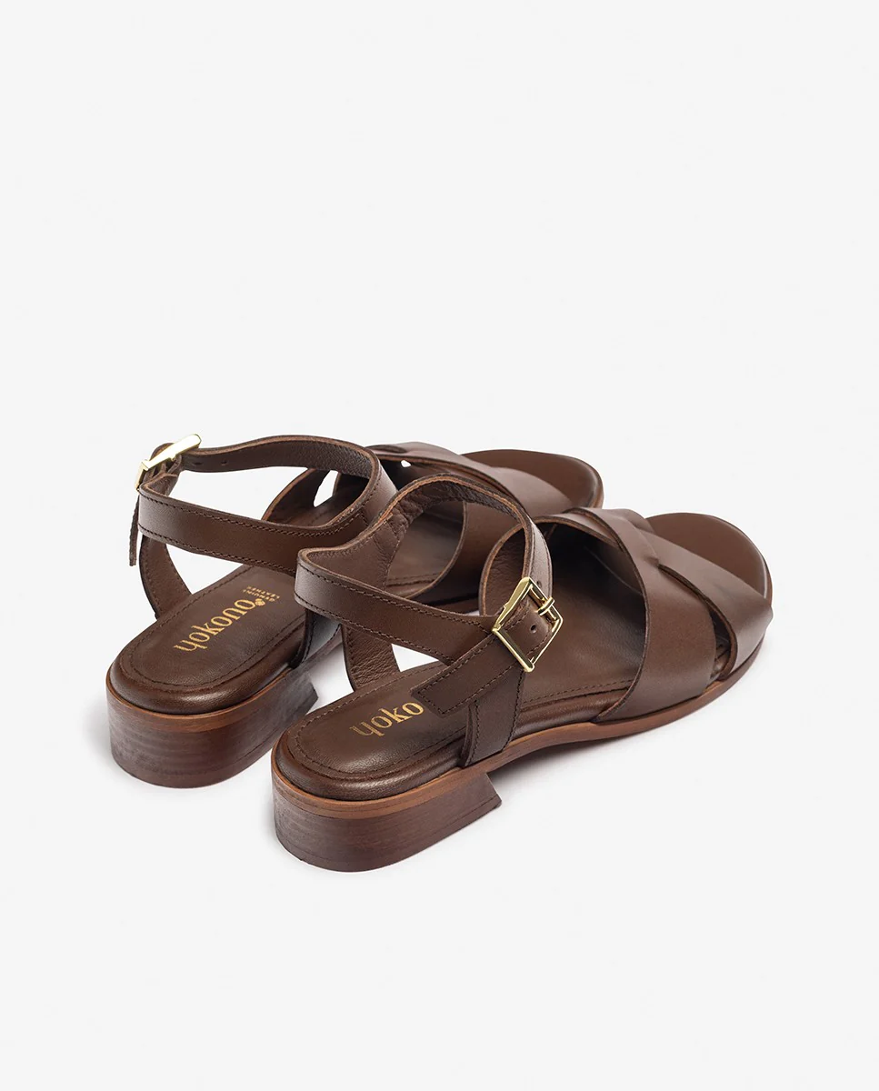 Sandalia de tacón RAB-251 marrón - Image 4