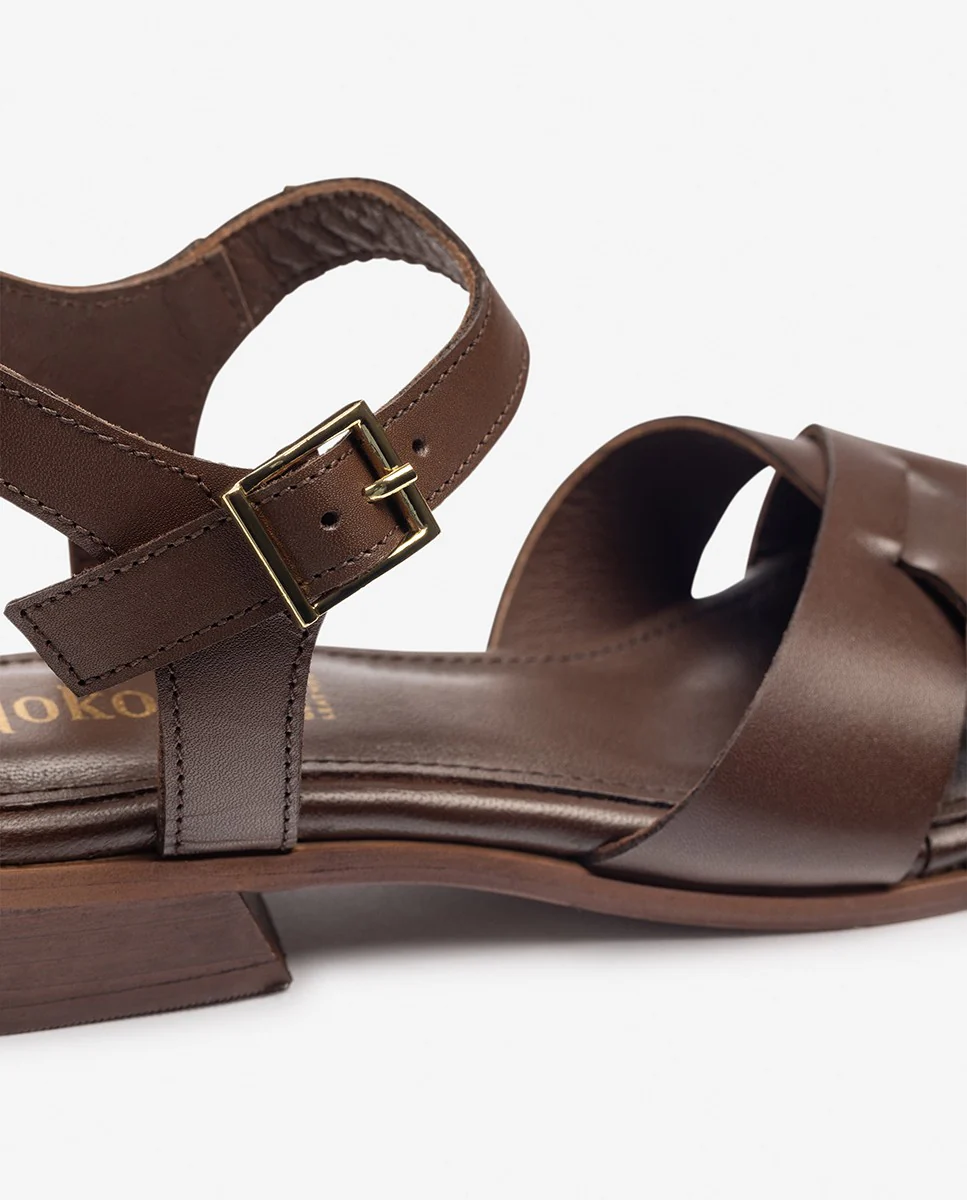 Sandalia de tacón RAB-251 marrón - Image 5