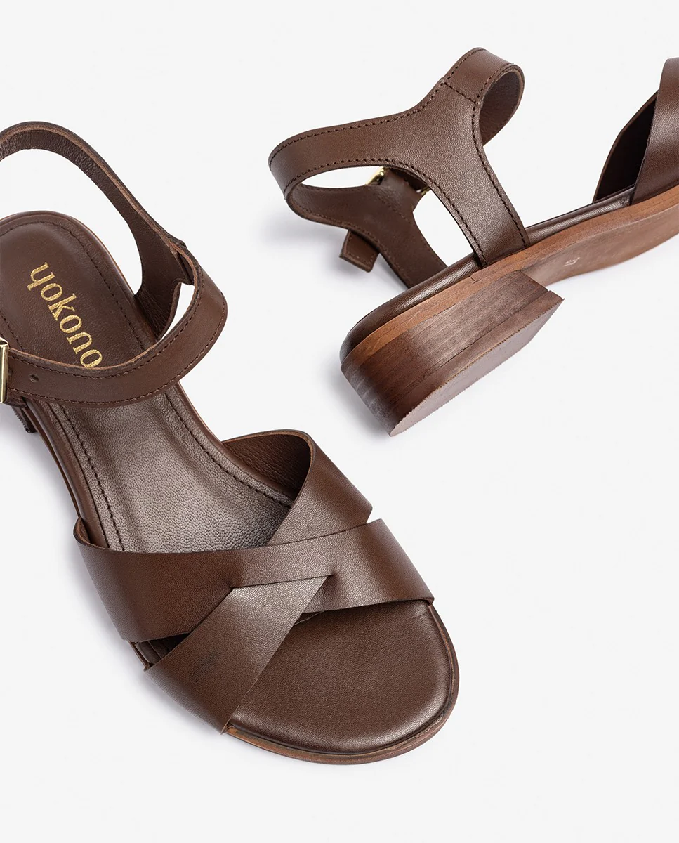 Sandalia de tacón RAB-251 marrón - Image 6