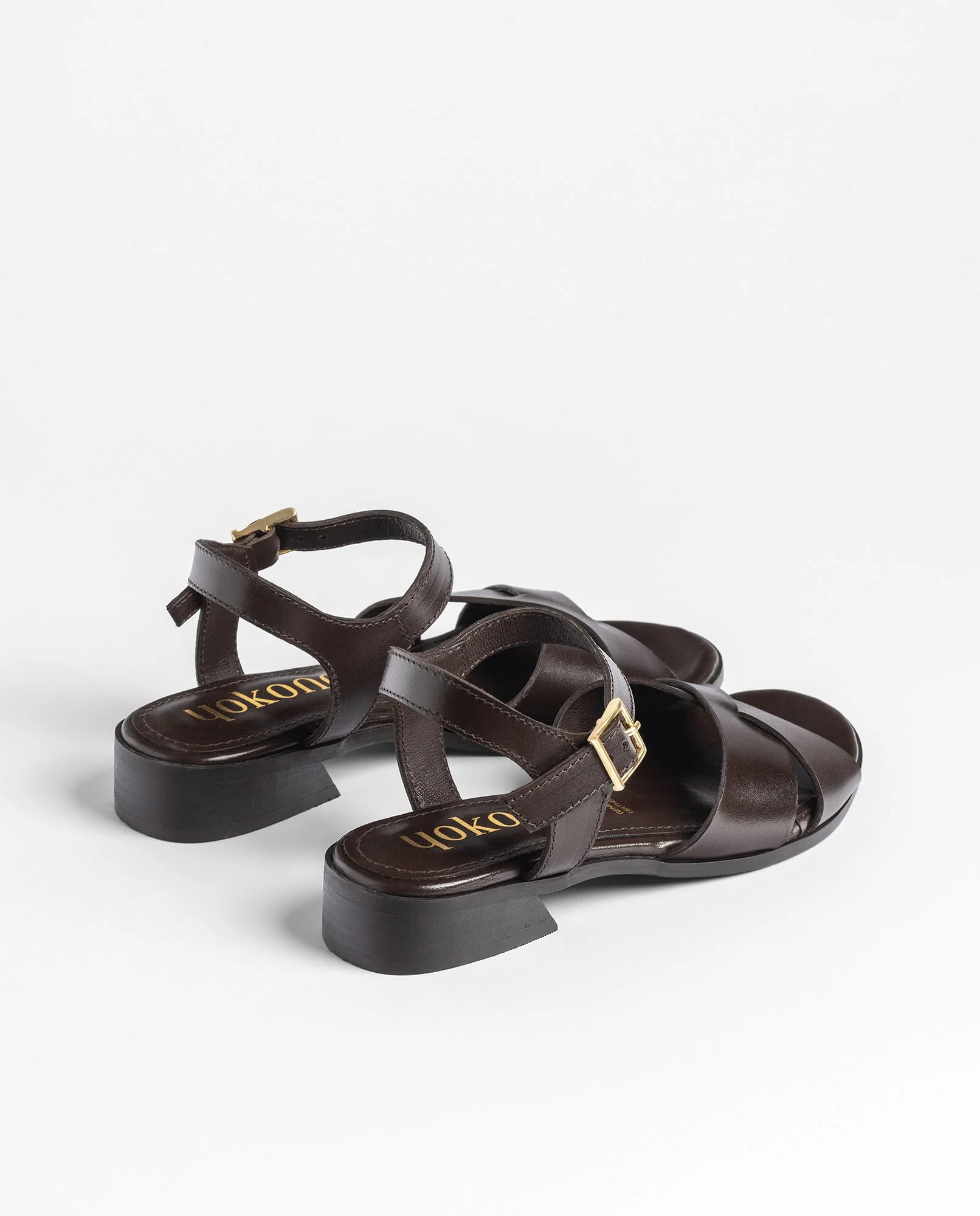 Sandalia de tacón RAB-251 marrón oscuro - Image 3