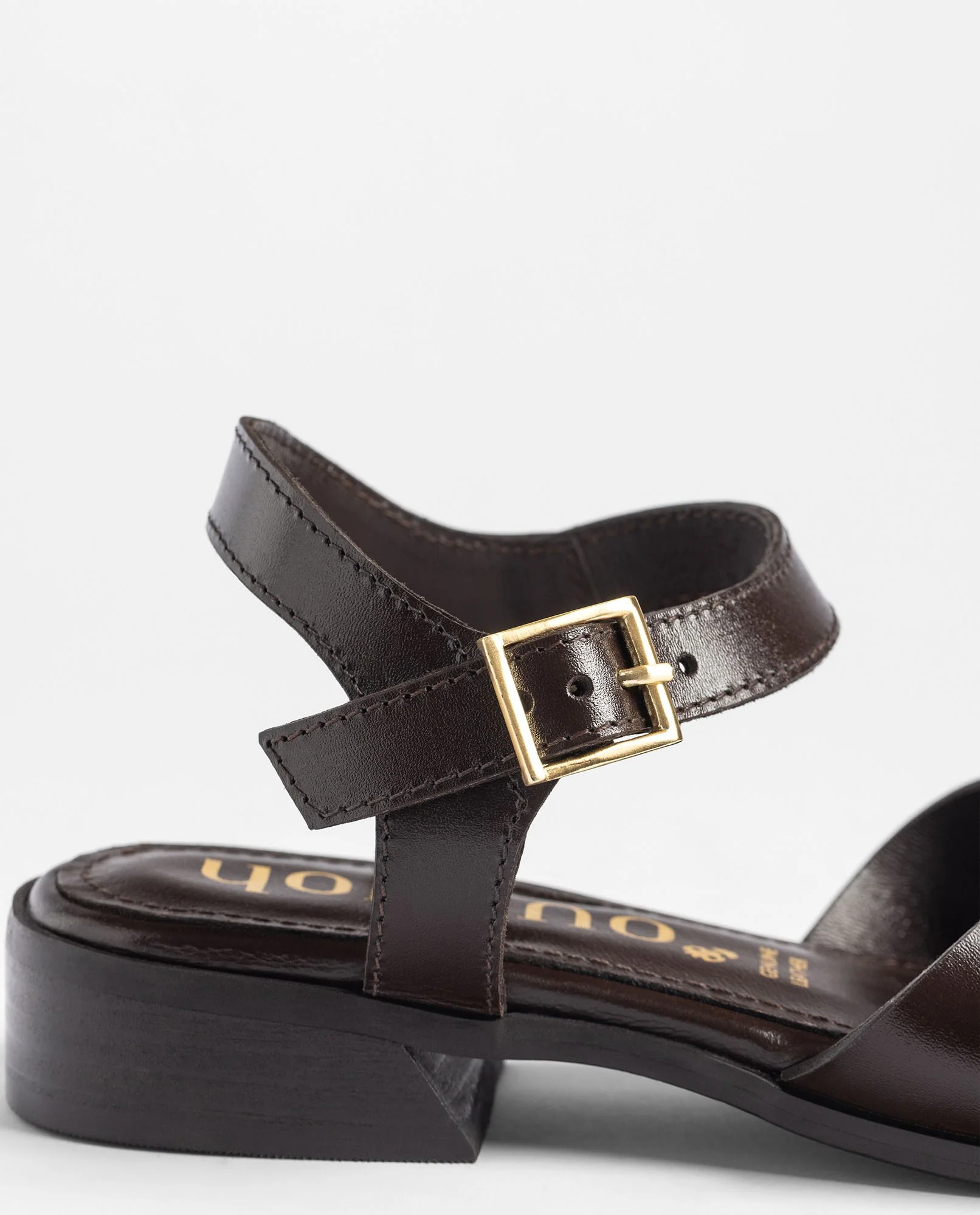 Sandalia de tacón RAB-251 marrón oscuro - Image 4