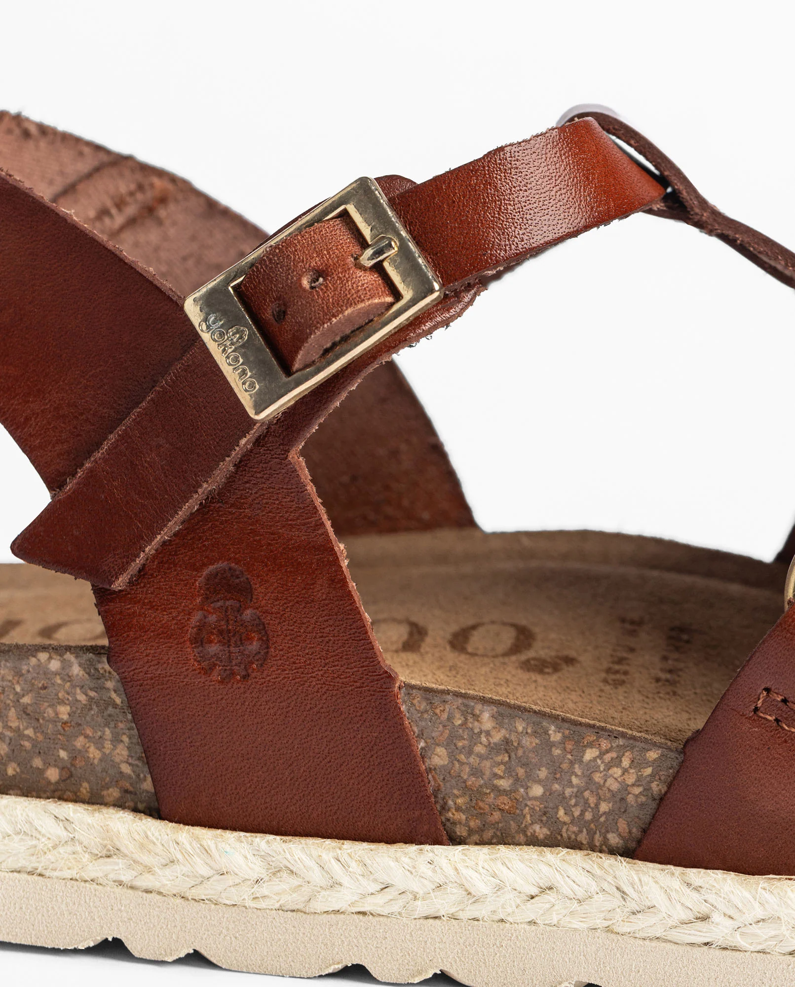 Sandalia plana ARENA-021 marrón - Image 3