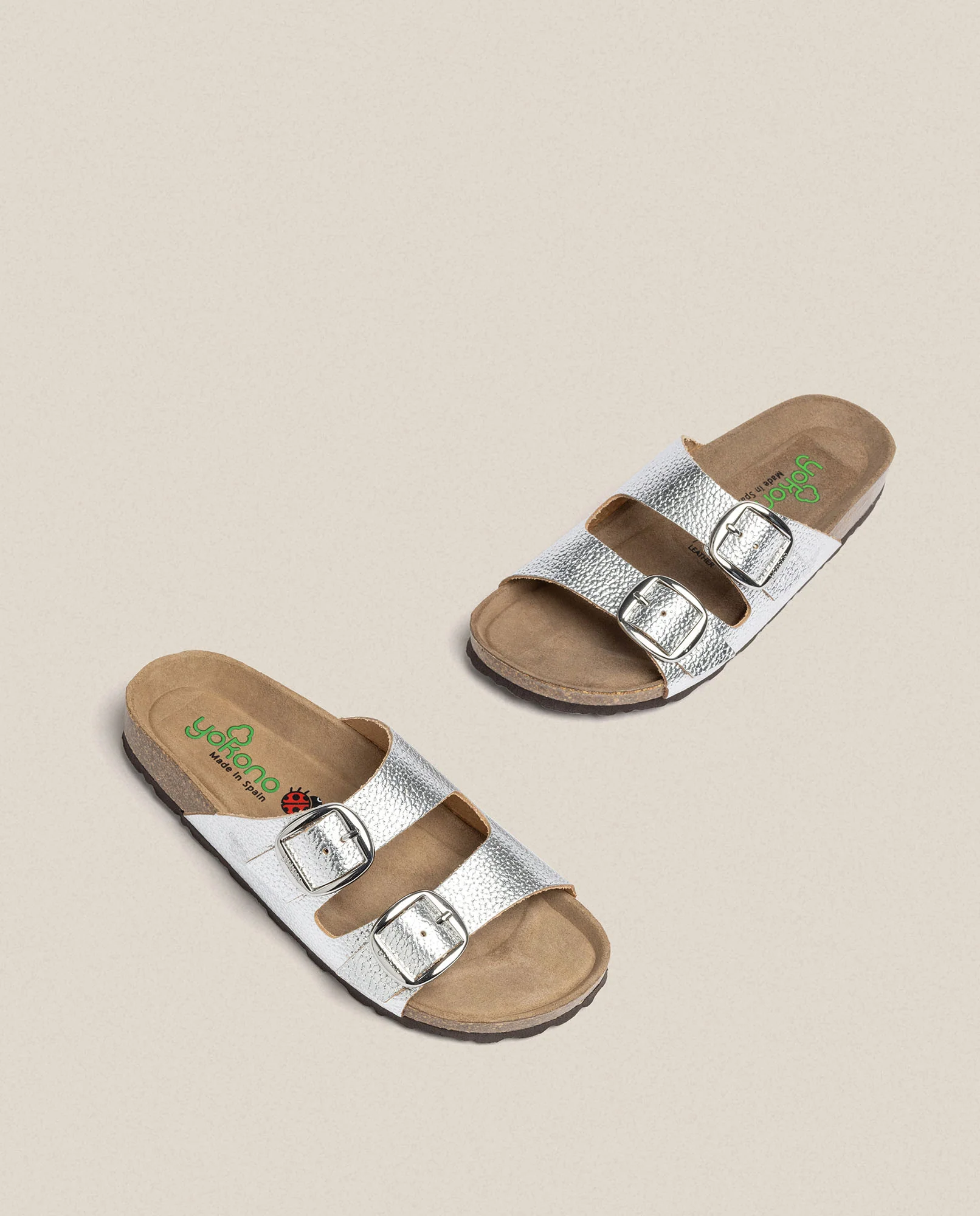 Sandalia plana Granada 700 plata - Image 4