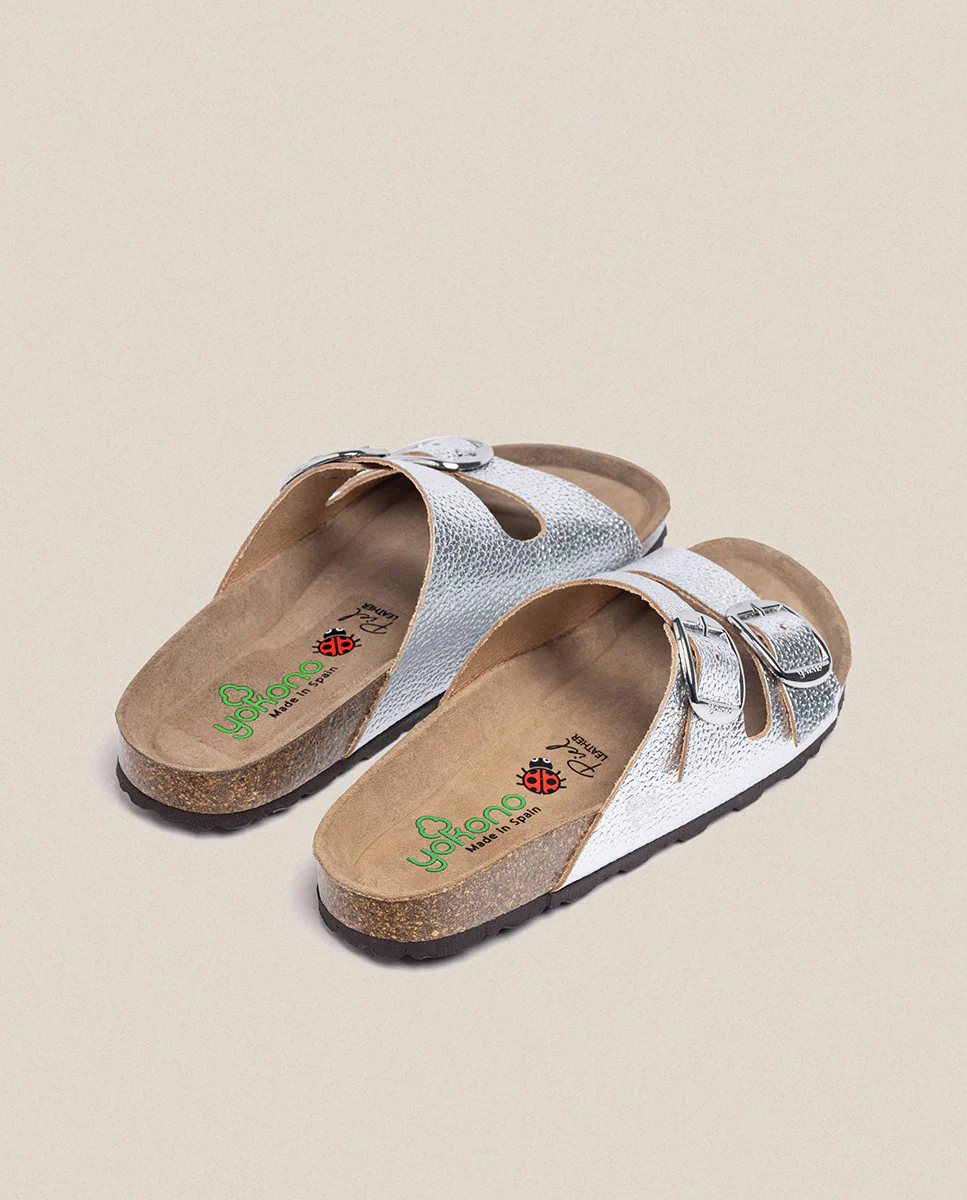 Sandalia plana Granada 700 plata - Image 6