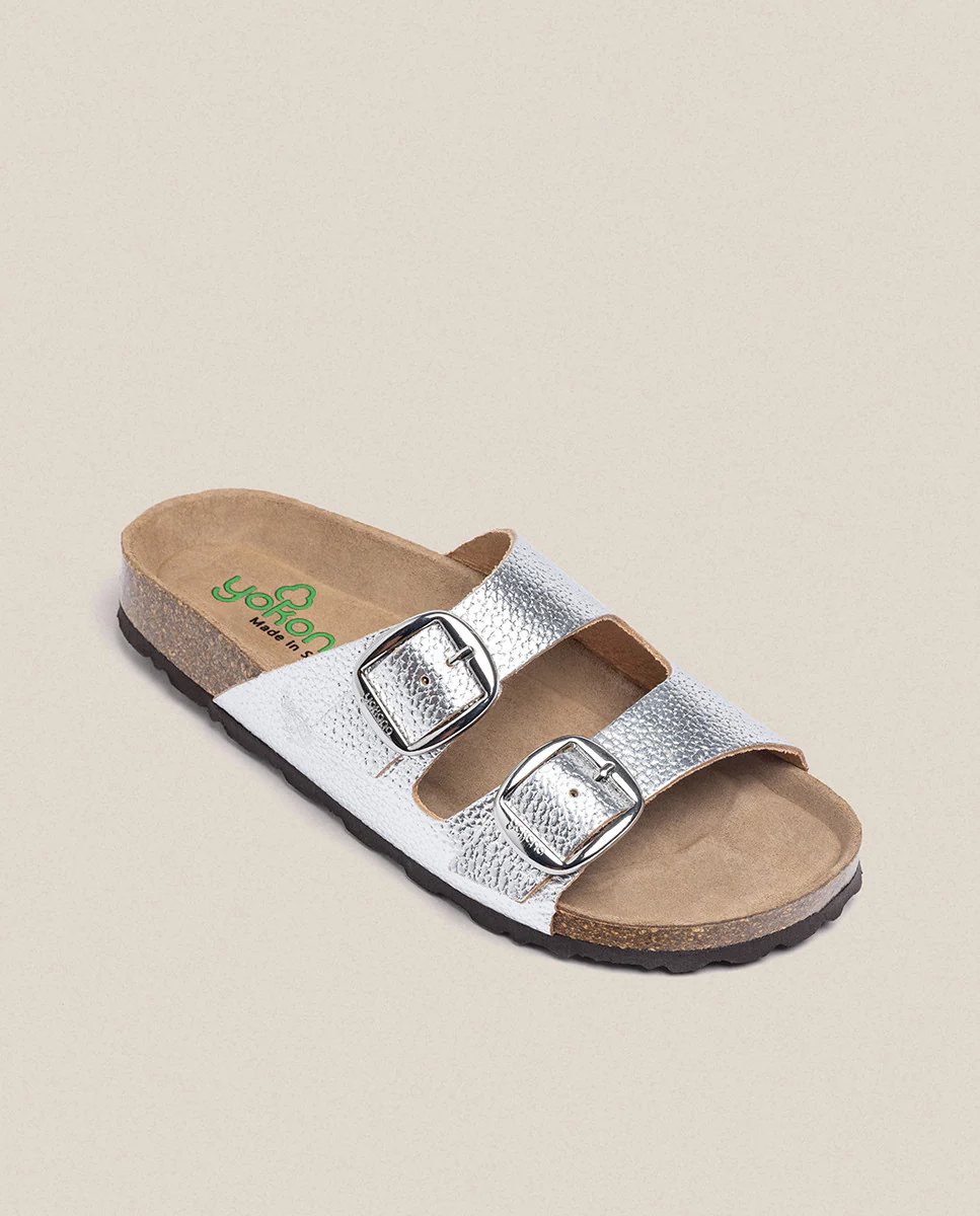 Sandalia plana Granada 700 plata - Image 7