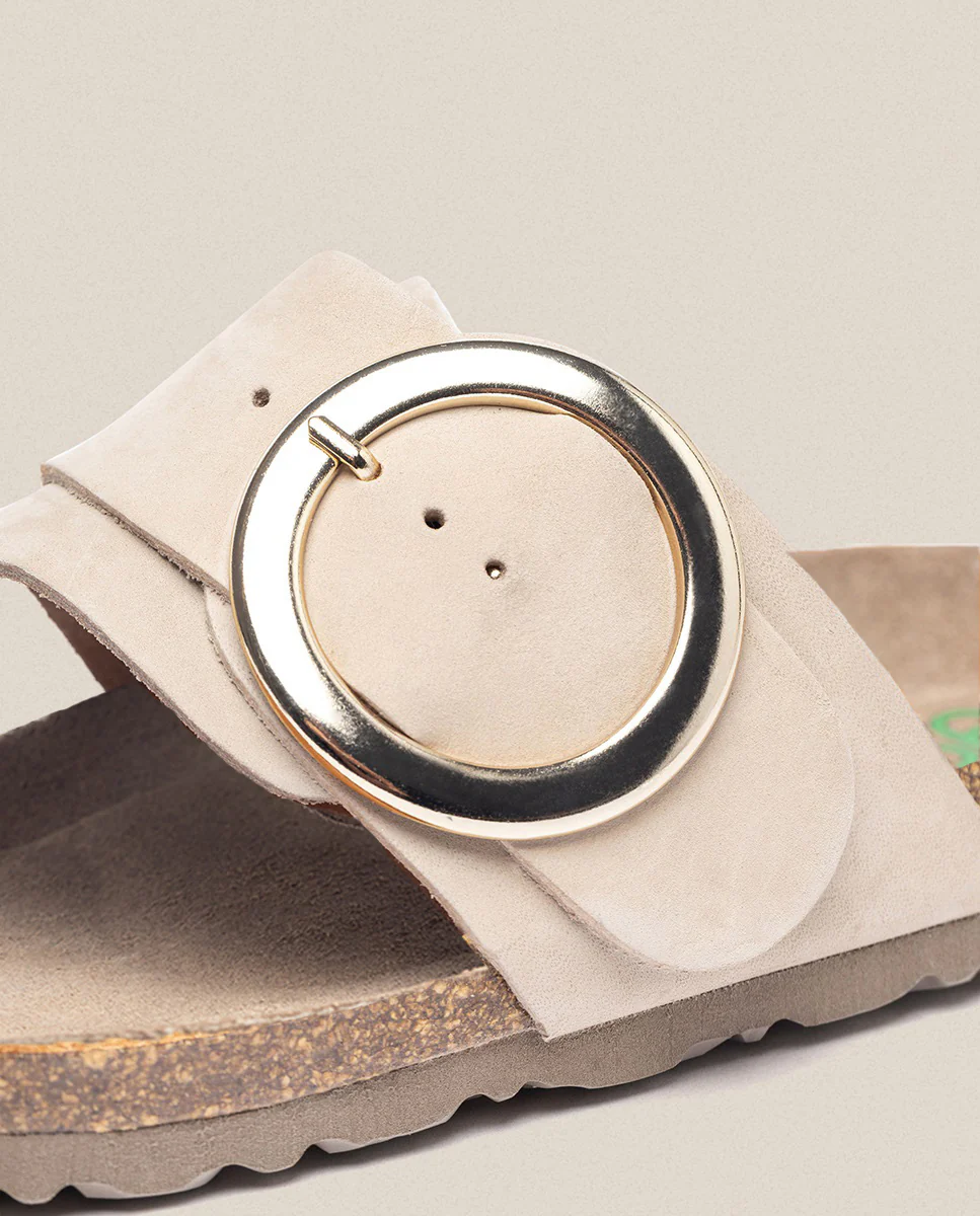 Sandalia plana Granada 704 beige - Image 3