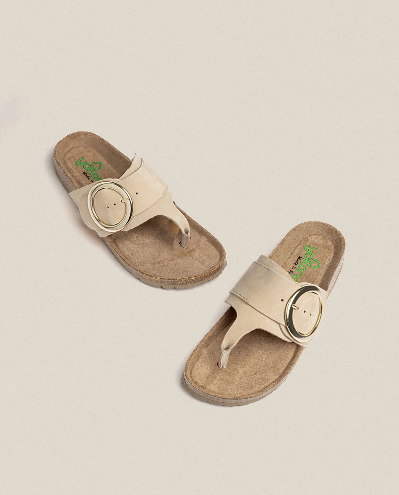 Sandalia plana Granada 704 beige - Image 4