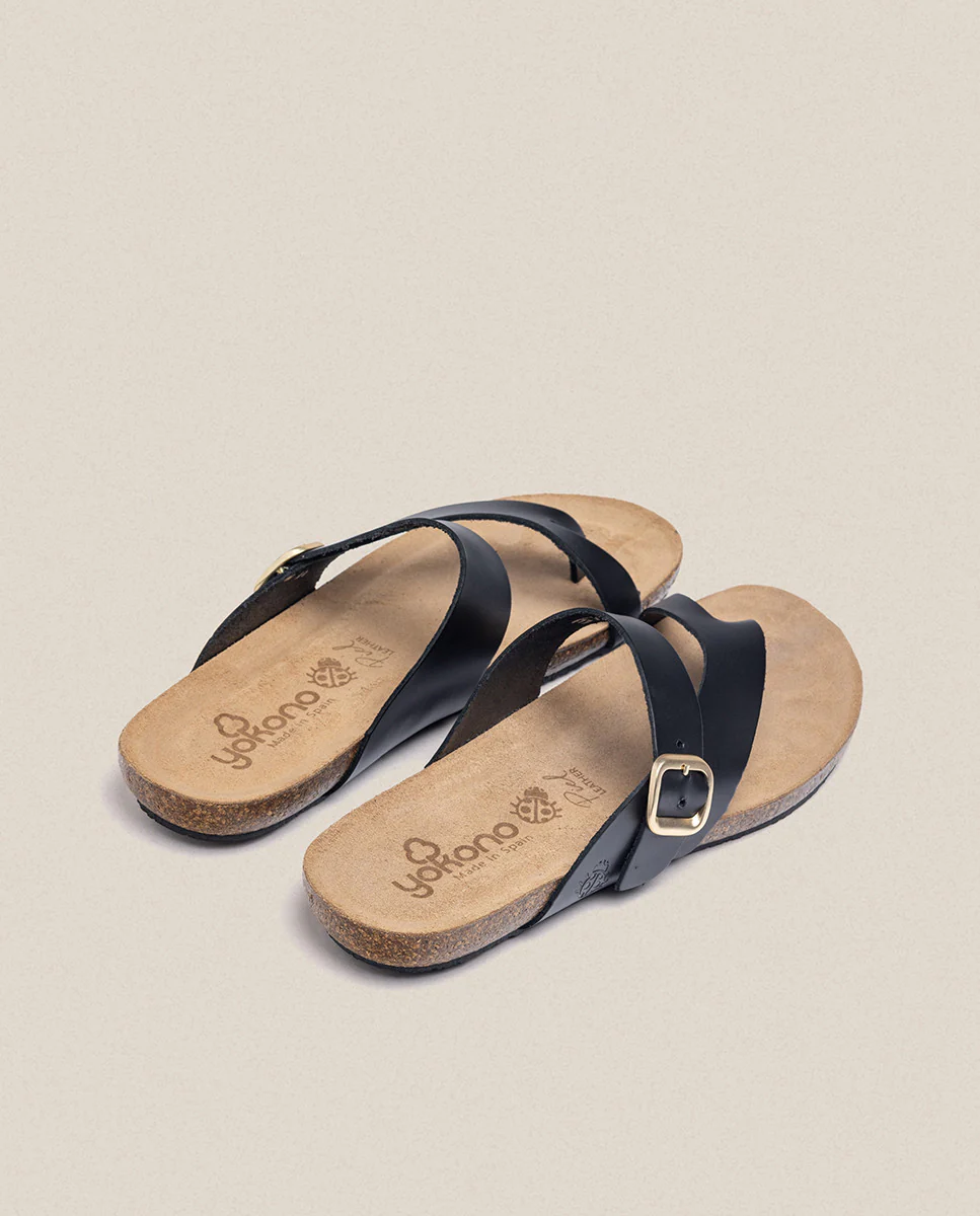 Sandalia plana Ibiza 013 negro - Image 4