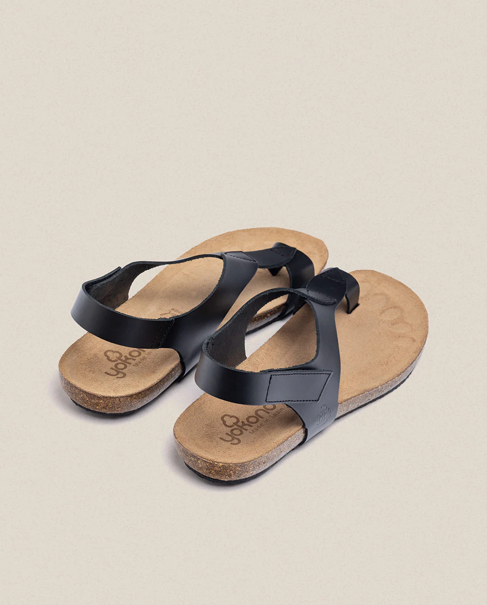 Sandalia plana Ibiza 174 negro - Image 4