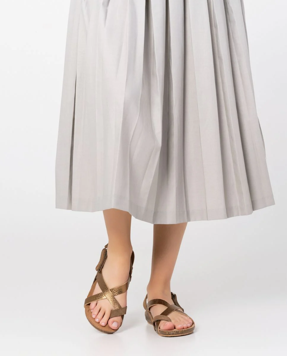 Sandalia plana Ibiza 718 marrón - Image 3