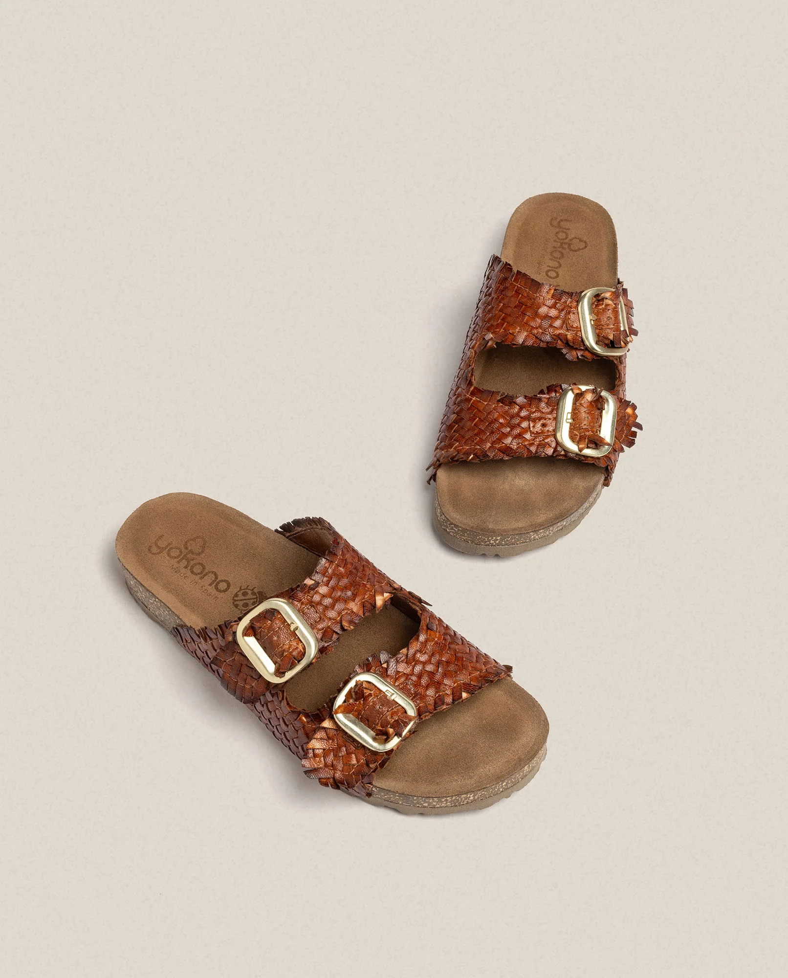 Sandalia plana Jerba 143 marrón - Image 3