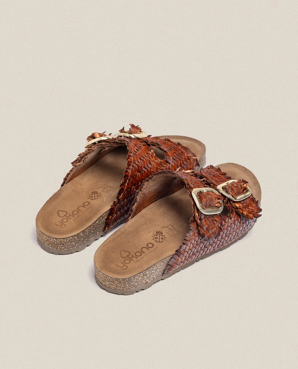 Sandalia plana Jerba 143 marrón - Image 5