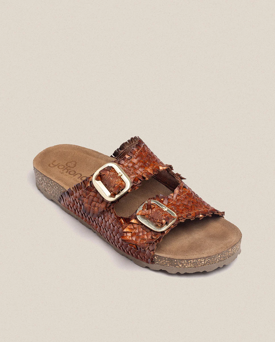 Sandalia plana Jerba 143 marrón - Image 6