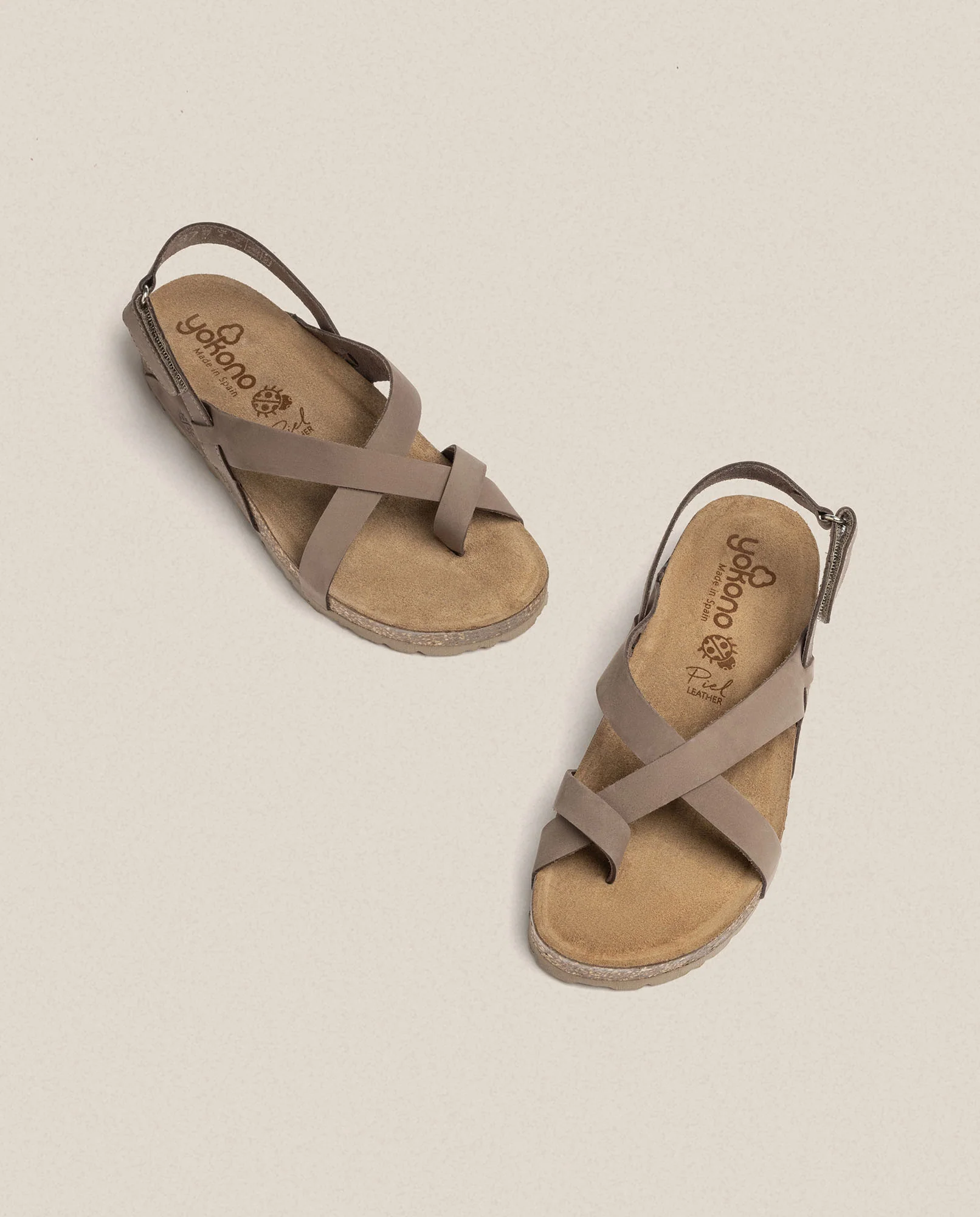 Sandalia plana Jerba 718 marrón - Image 3