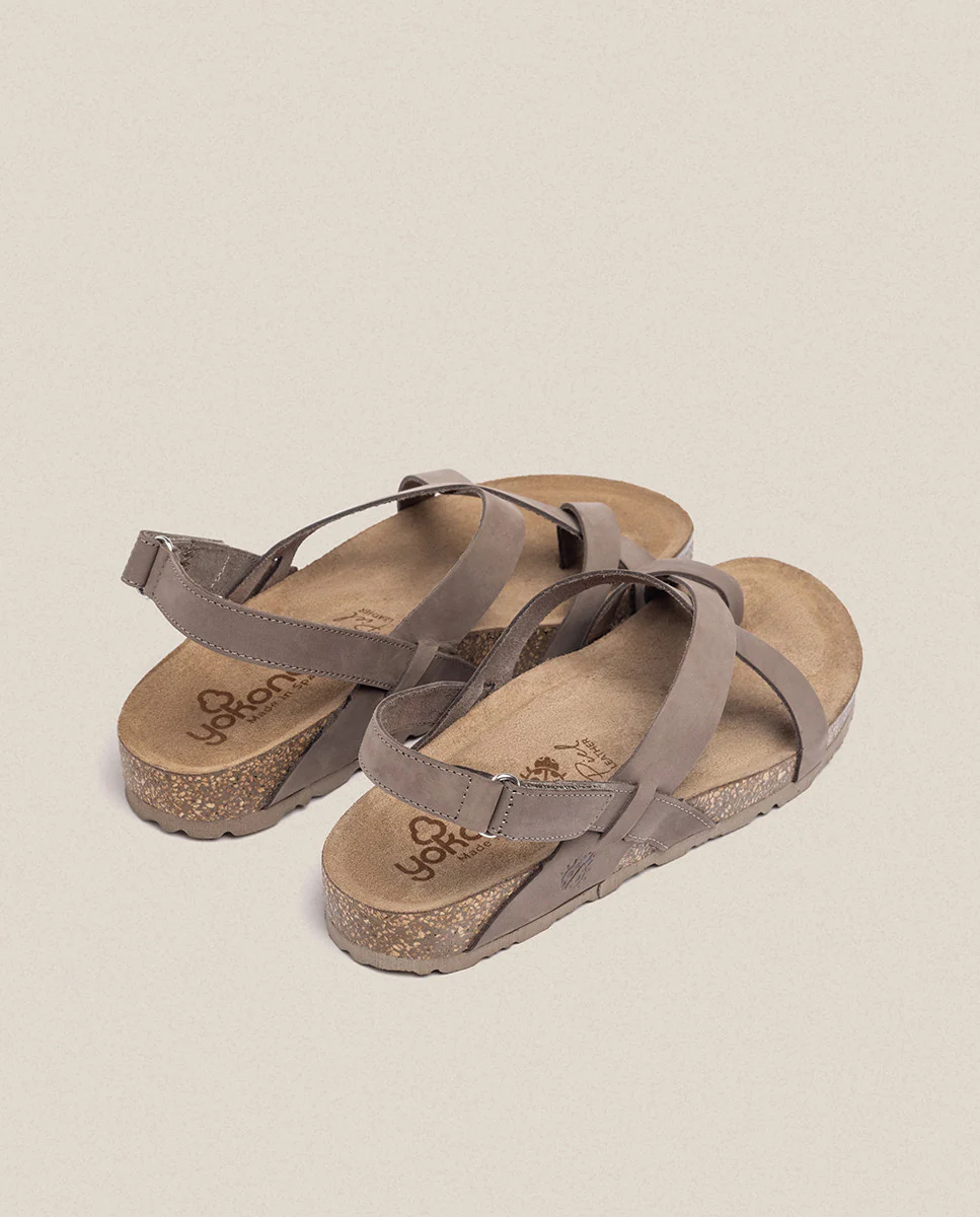 Sandalia plana Jerba 718 marrón - Image 5