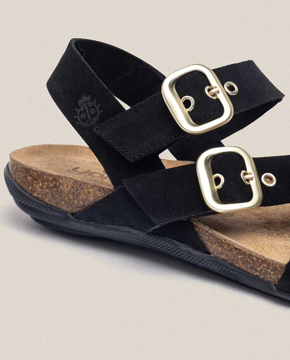 Sandalia plana Manacor 023 negro - Image 4