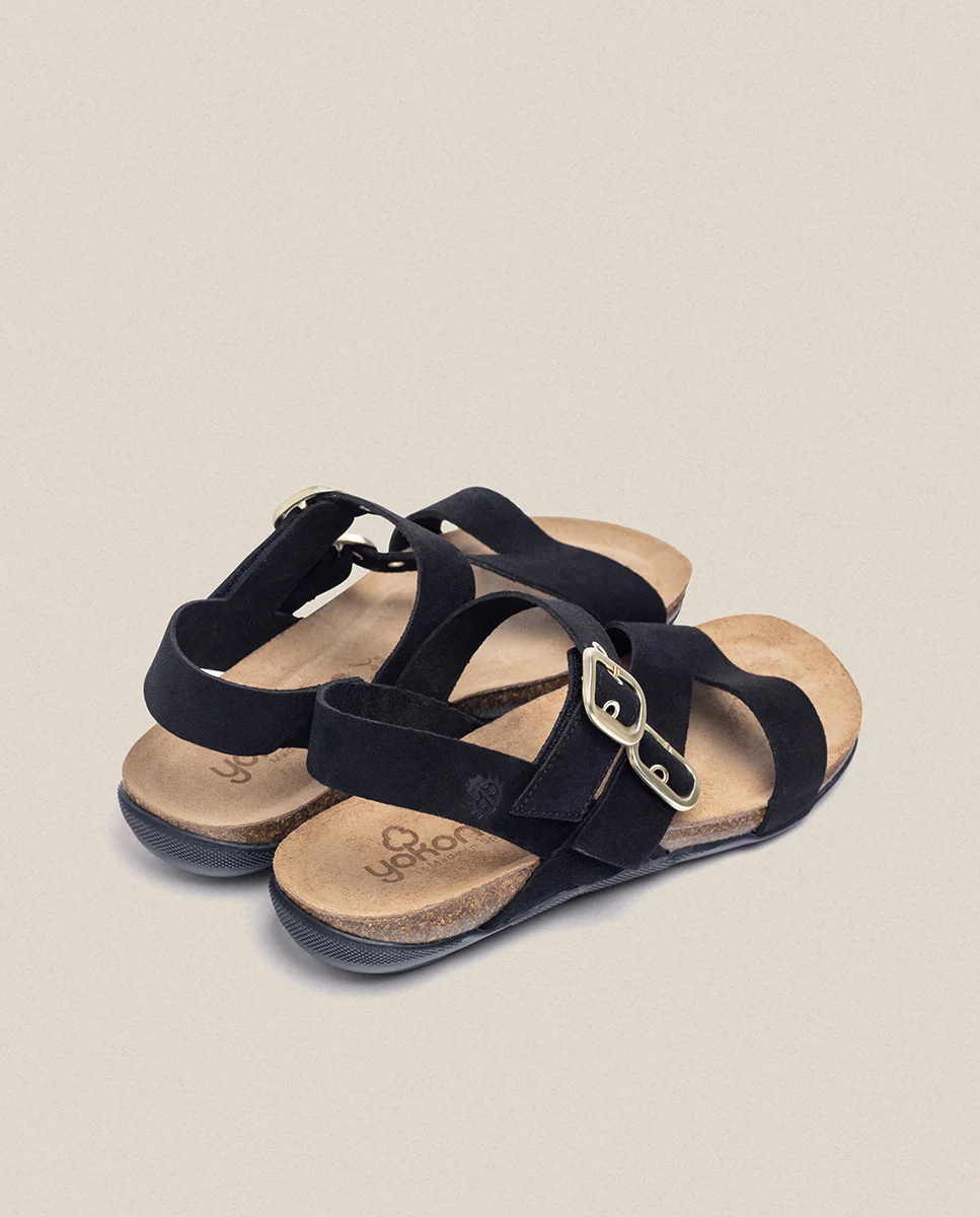 Sandalia plana Manacor 023 negro - Image 5