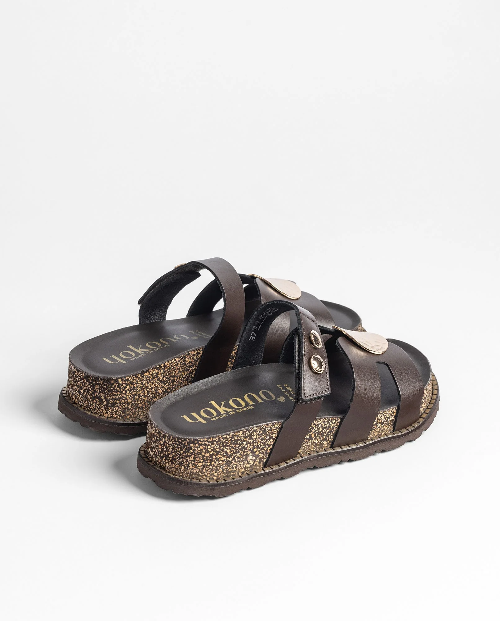 Sandalia plataforma ALI-261 marrón oscuro - Image 3