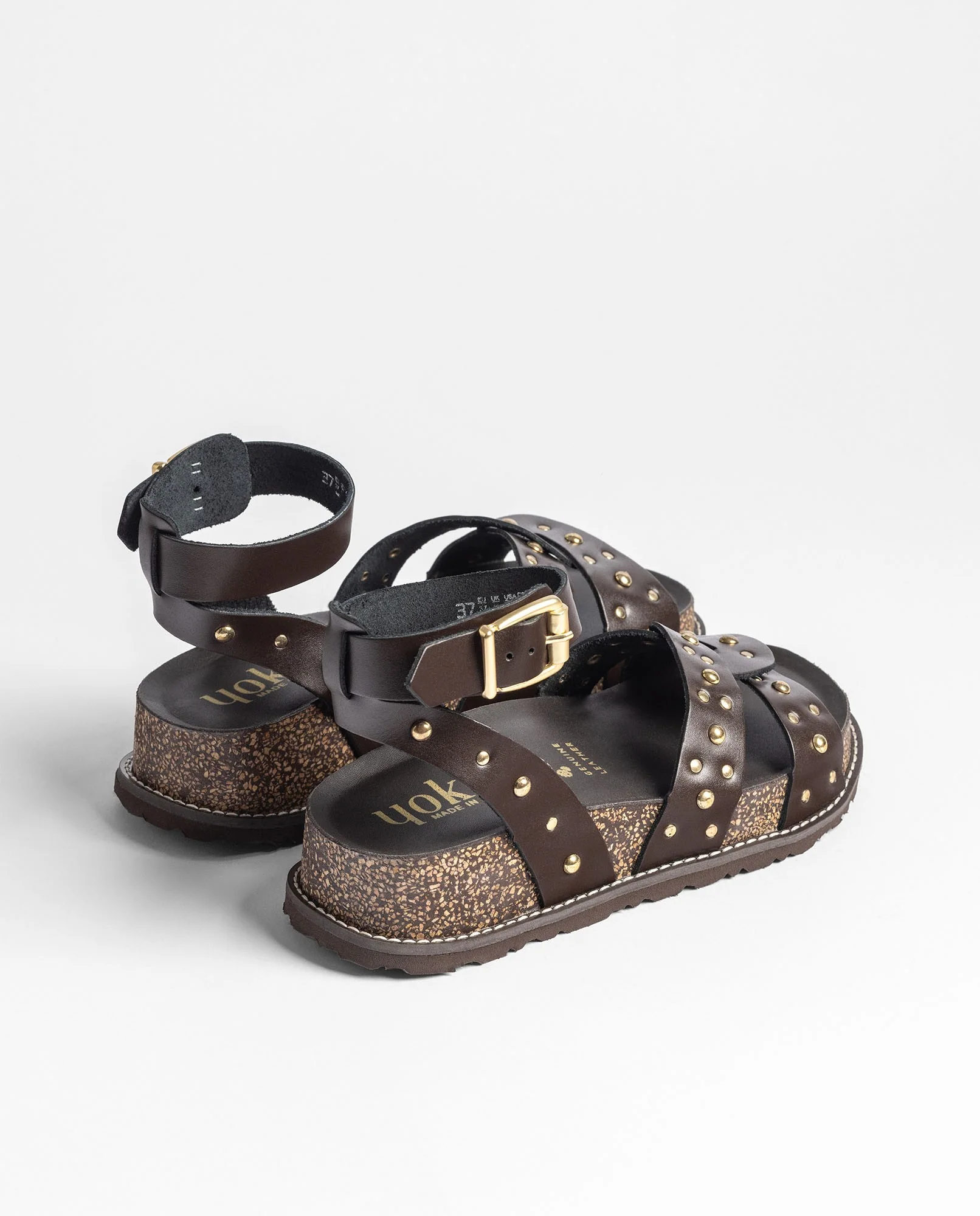 Sandalia plataforma OCA-262 marrón oscuro - Image 3